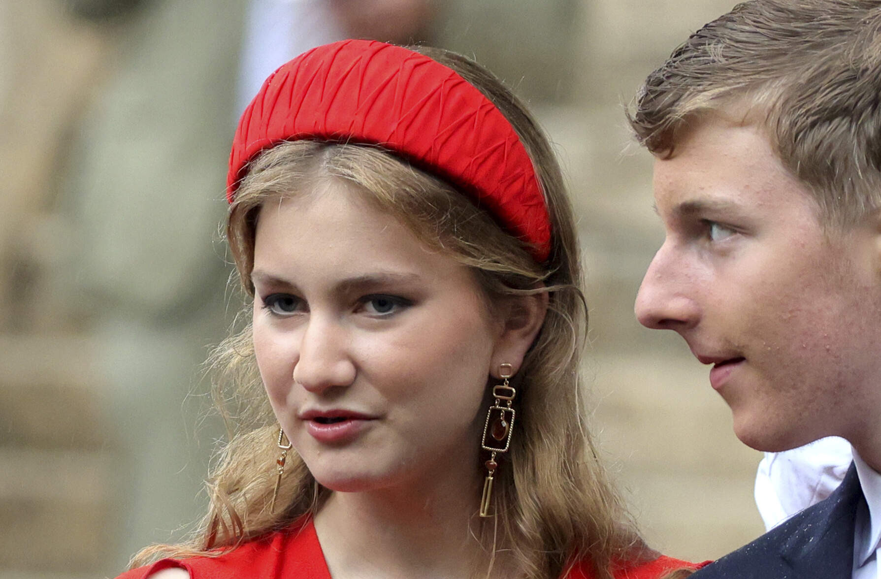 Belgium's Princess Elisabeth and Prince Emmanuel in 2022. (Olivier Matthys/AP)