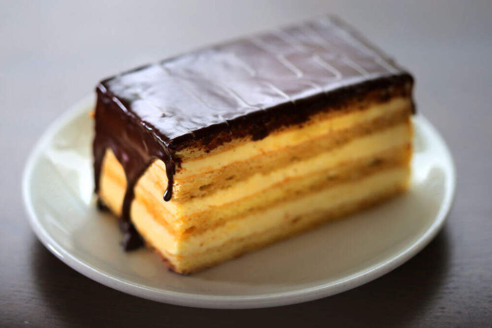 The Boston cream pie from Flour Bakery. (Lane Turner/The Boston Globe via Getty Images)
