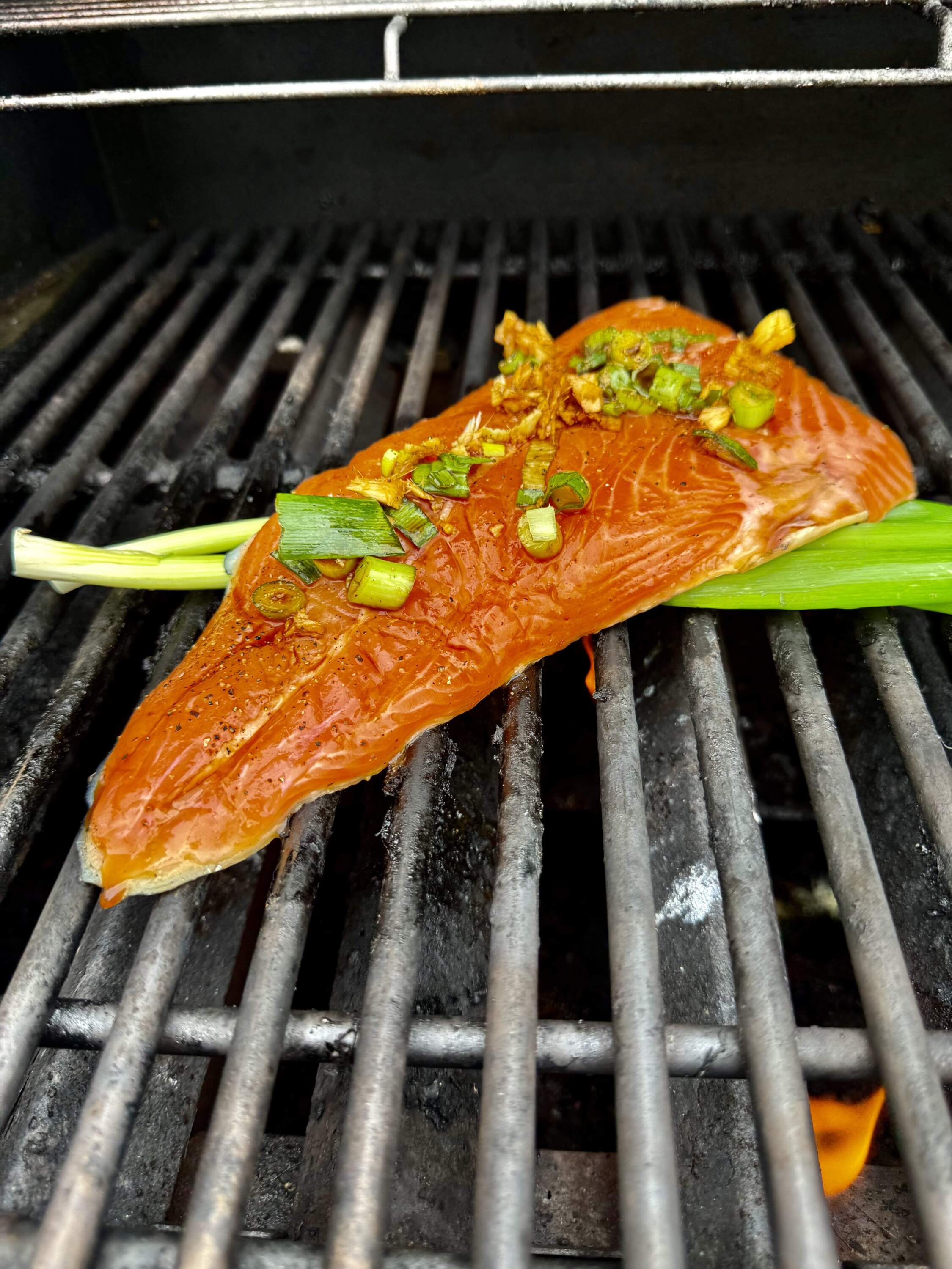 Quick ginger-soy-rice wine marinade. (Kathy Gunst/Here & Now)