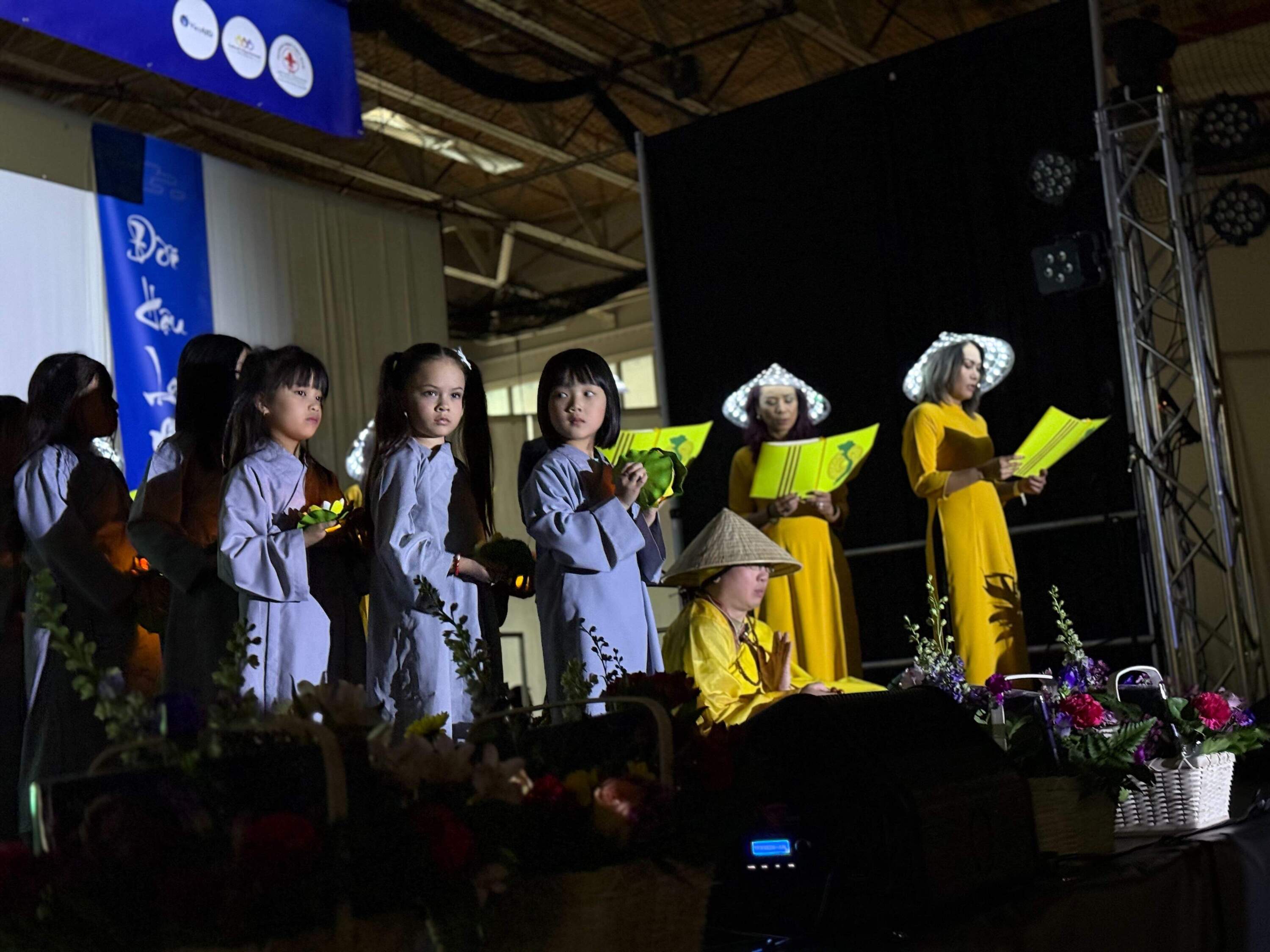 Song, dance, and ceremony were all part of the day and meant as a way to speak to the legacy of the Vietnamese diaspora. (Cristela Guerra/WBUR)