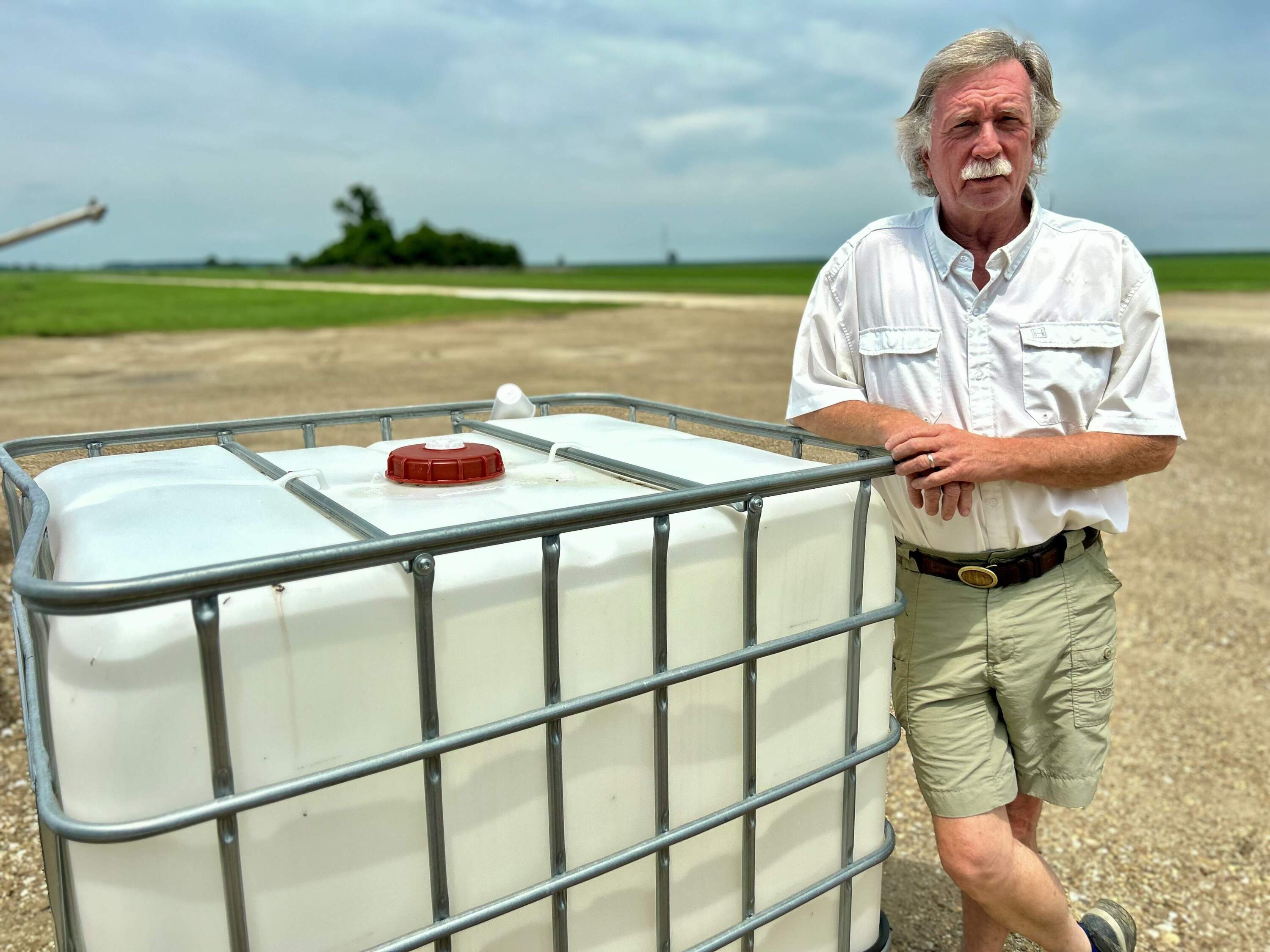 Mississippi farmer Charlie Darden says he's willing to put up with President Trump's trade war if it leads to new deals with trading partners around the country. (Peter O'Dowd/Here & Now)