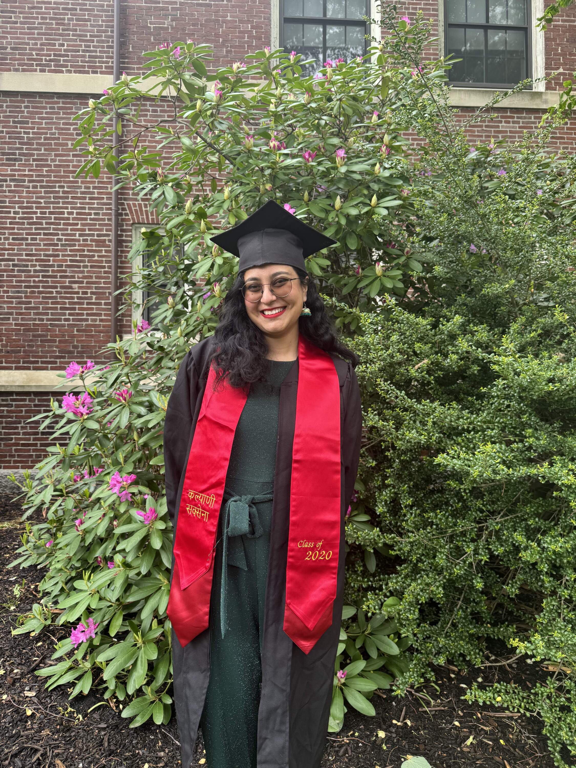 Kalyani Saxena on graduation day in 2025. (Courtesy of Kalyani Saxena)