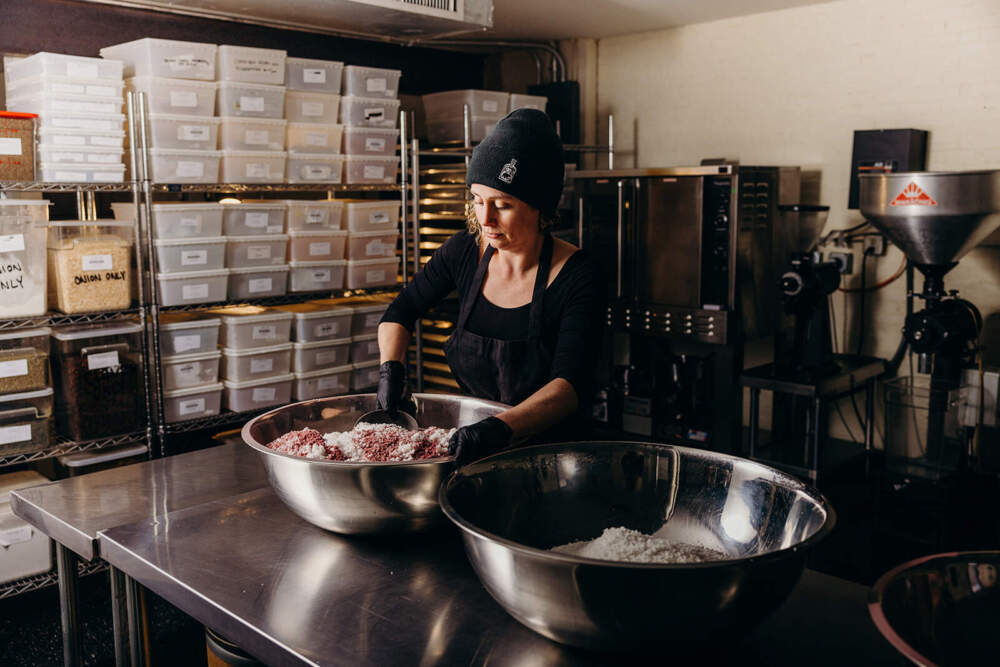 The owner of Curio Spice Co., Claire Cheney, has shown in the center for the manufacture of her shop in Cambridge. (Credit: Joanna Chattman / Chattman photography)