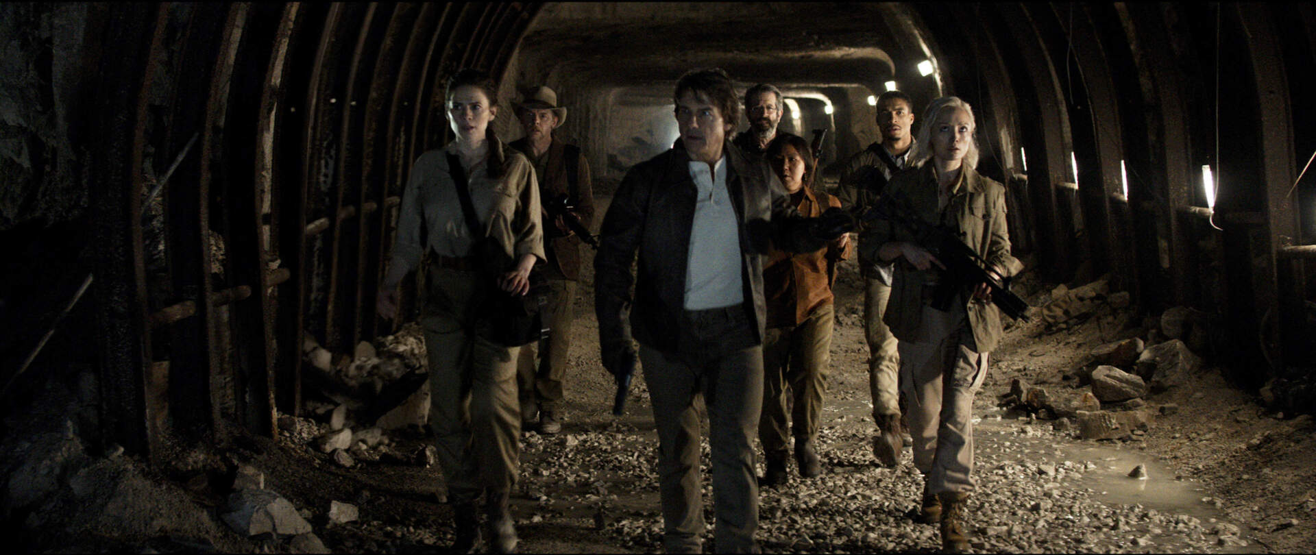 From left: Hayley Atwell, Simon Pegg, Tom Cruise, Rolf Saxon, Lucy Tulugarjuk, Greg Tarzan Davis and Pom Klementieff in "Mission: Impossible - The Final Reckoning." (Courtesy Paramount Pictures and Skydance)