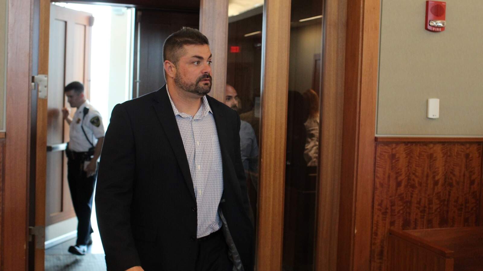 Michael Pessoa was convicted of assault and filing false reports in 2023. (Ben Berke/The Public's Radio)