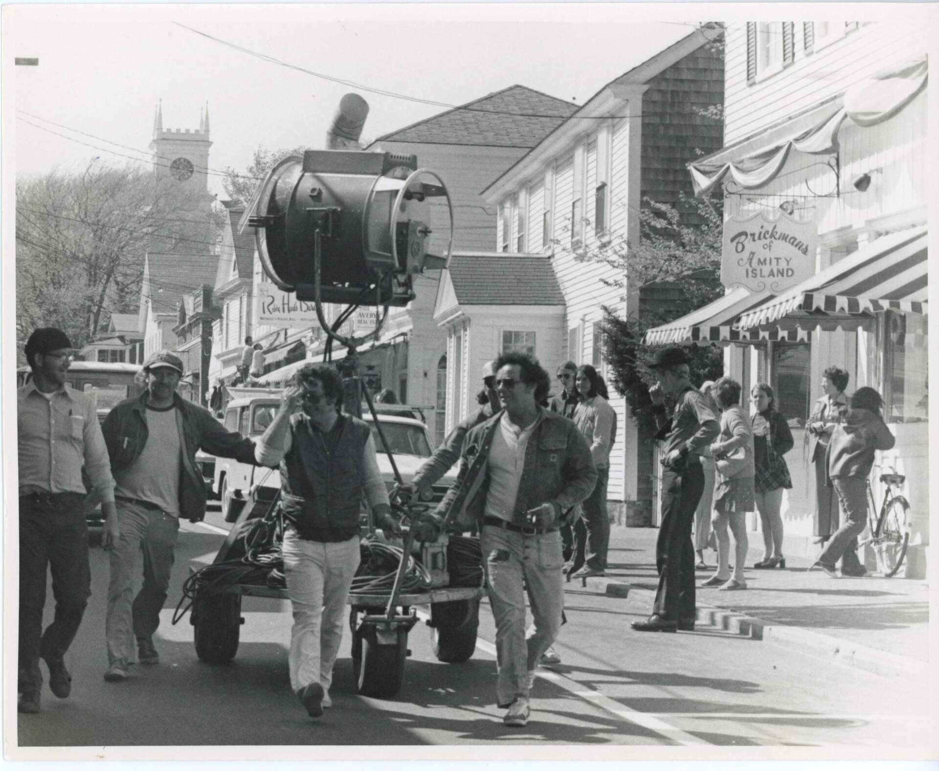 FILM CREWS ON MARTA'S Vyineard in 1974