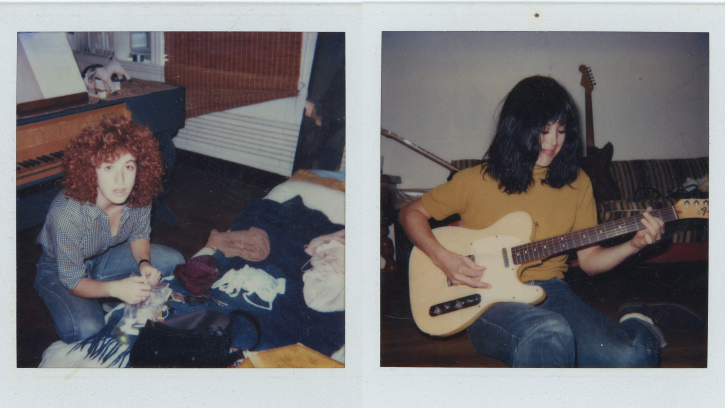 Polaroids of Salem 66's Beth Kaplan and Judy Grunwald from 1986. (Courtesy Don Giovanni Records)