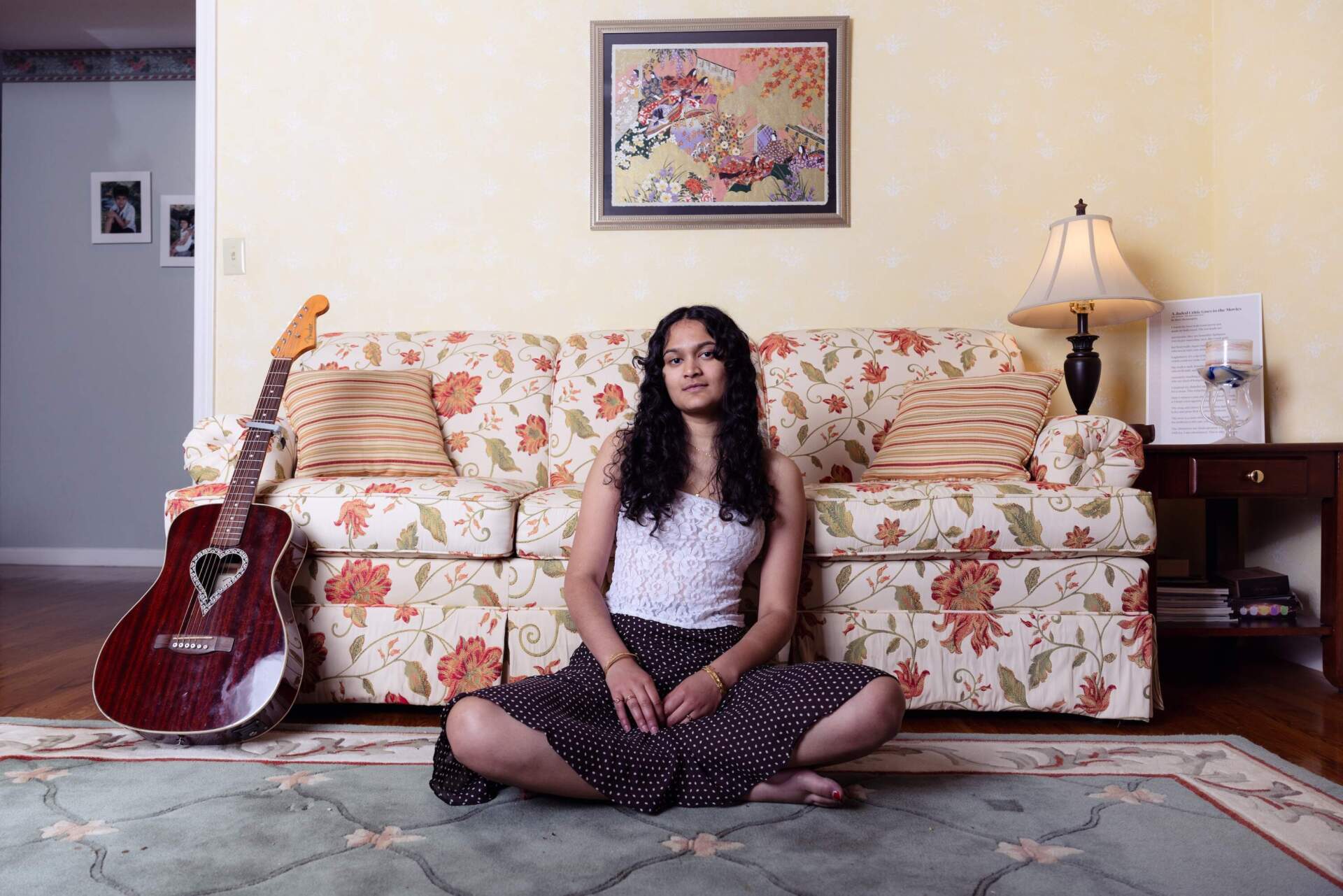 Padma studied piano and Indian classical singing as a child, but she didn’t start writing songs until she was a teenager. (Olivia Moon Photography for WBUR)