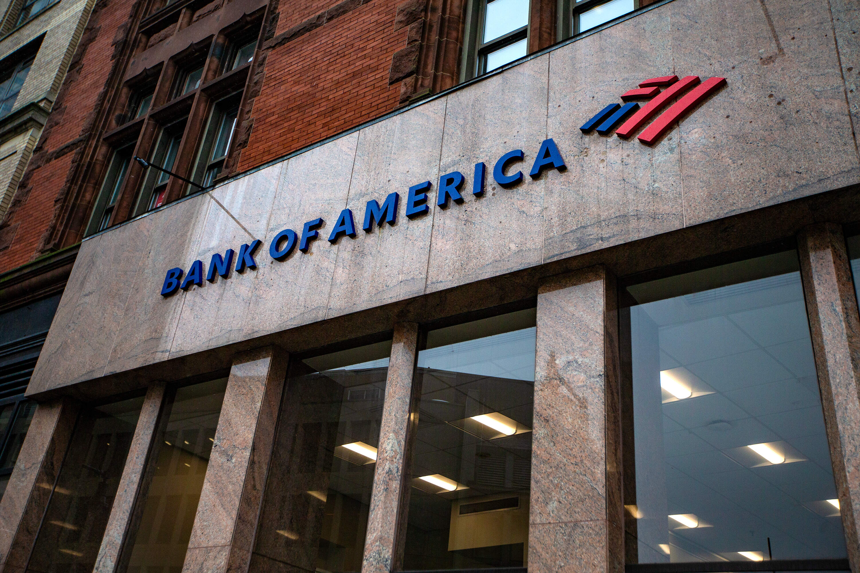 The Bank of America office on Tremont Street in Boston. (Jesse Costa/WBUR)
