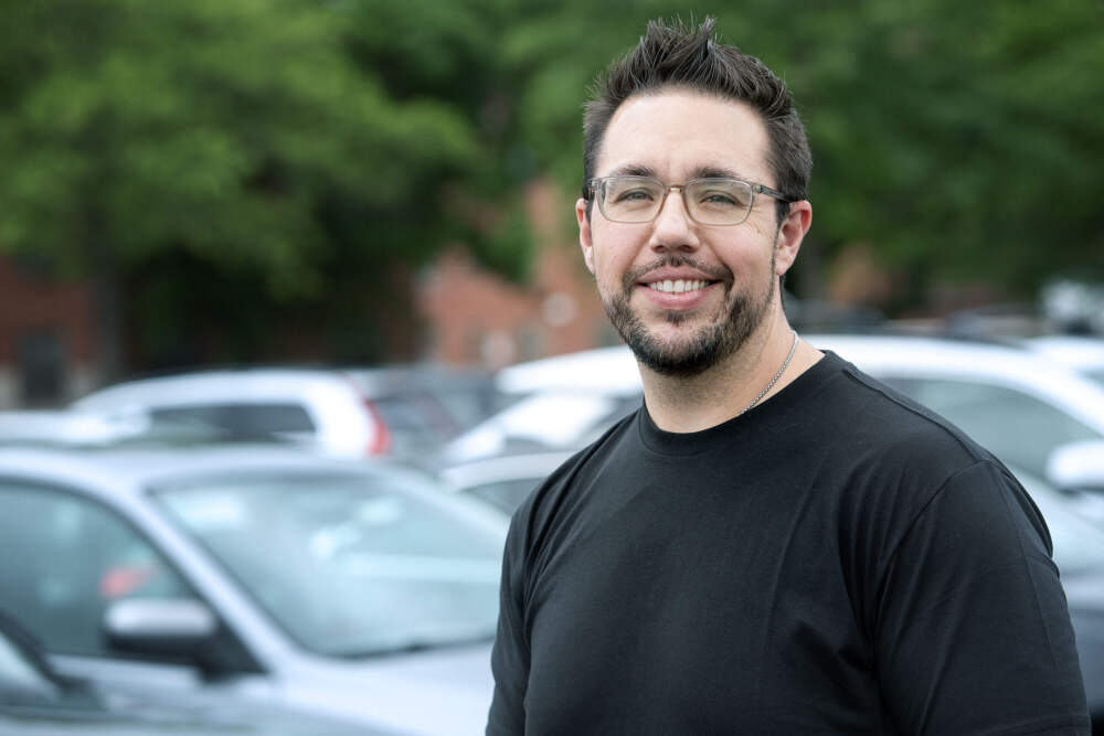 Cape Cod Community College instructor Tom Schaefer drives to Boston during the summer to earn additional income. (Robin Lubbock/WBUR)