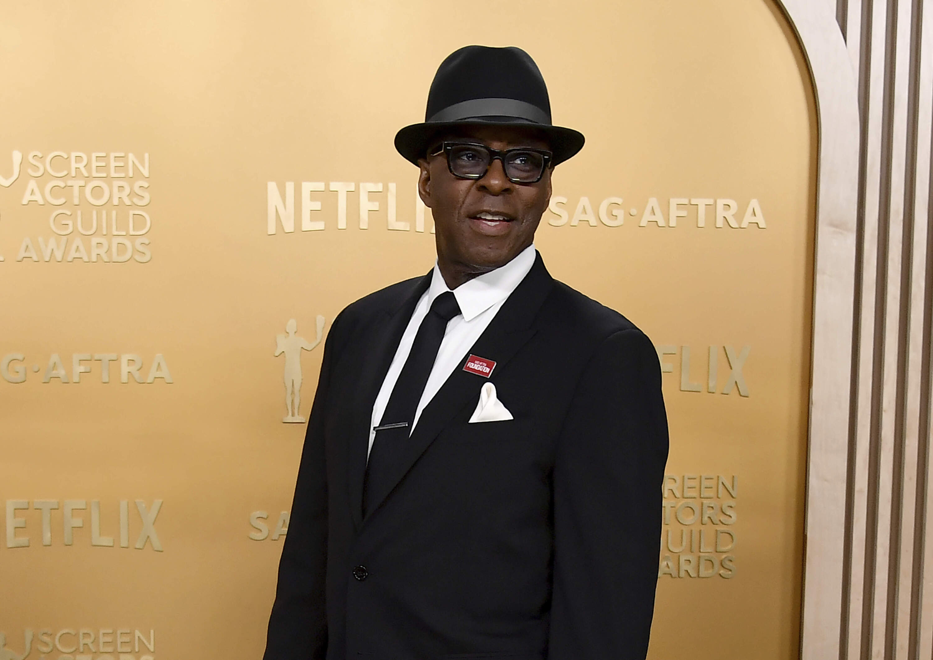 Courtney B. Vance arrives at the Screen Actors Guild Awards on Sunday, Feb. 23, 2025, in Los Angeles. (Richard Shotwell/Invision/AP)
