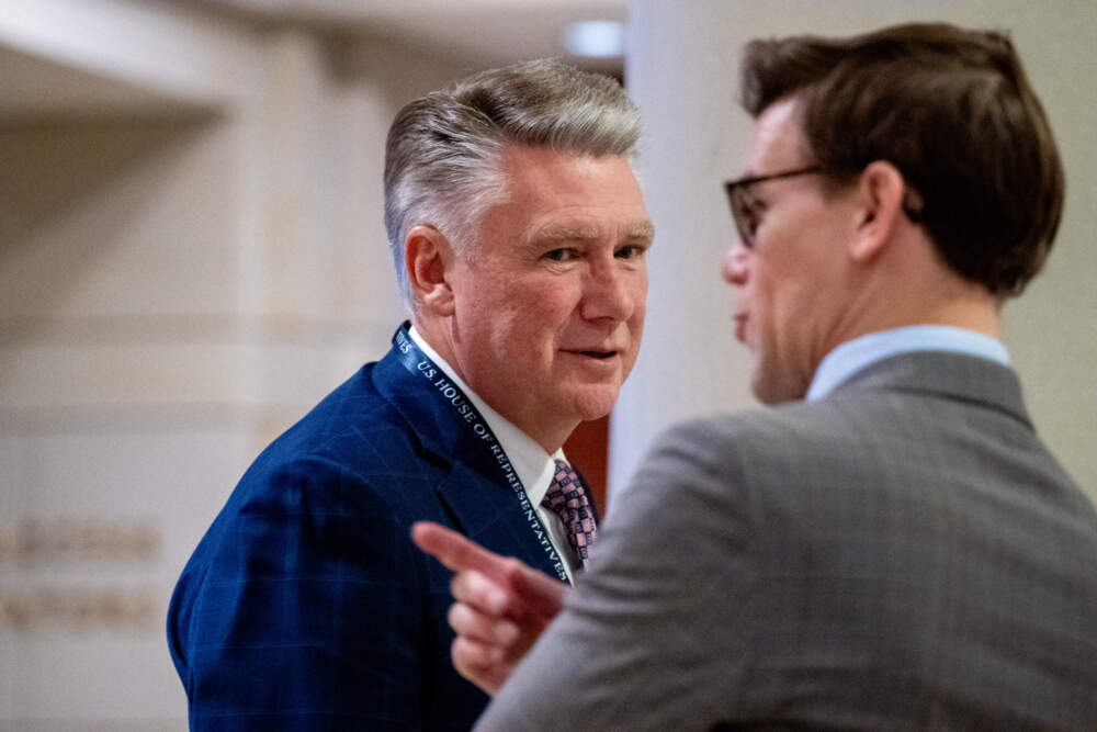 Rep.-elect Mark Harris (R-NC) arrives along with other congressional freshmen of the 119th Congress for a new member orientation program on Capitol Hill on November 14, 2024 in Washington, DC. (Andrew Harnik/Getty Images)