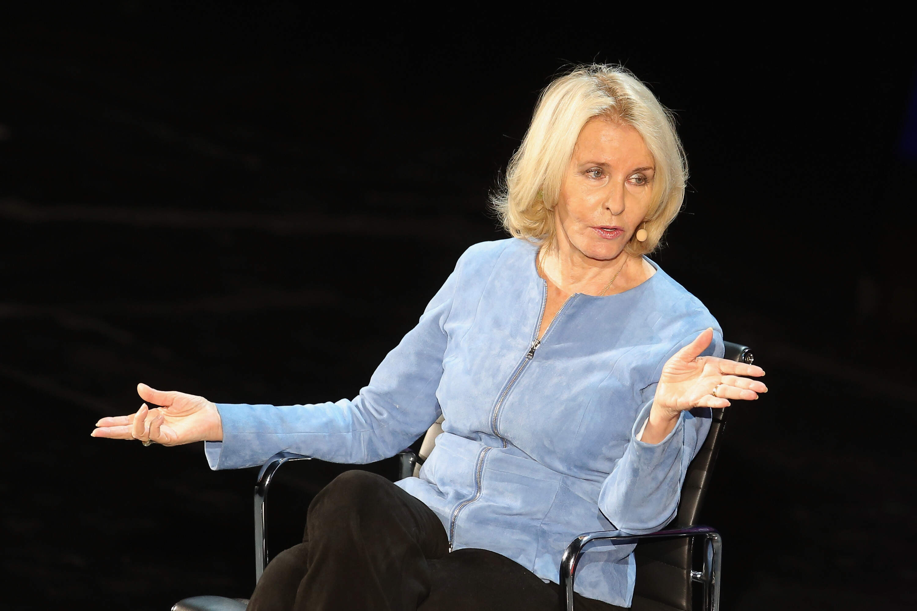 Writer Sally Quinn speaks onstage at The Lasting Impact of Anita Hill during Tina Brown's 7th Annual Women in the World Summit at David H. Koch Theater at Lincoln Center on April 8, 2016 in New York City. (Jemal Countess/Getty Images)