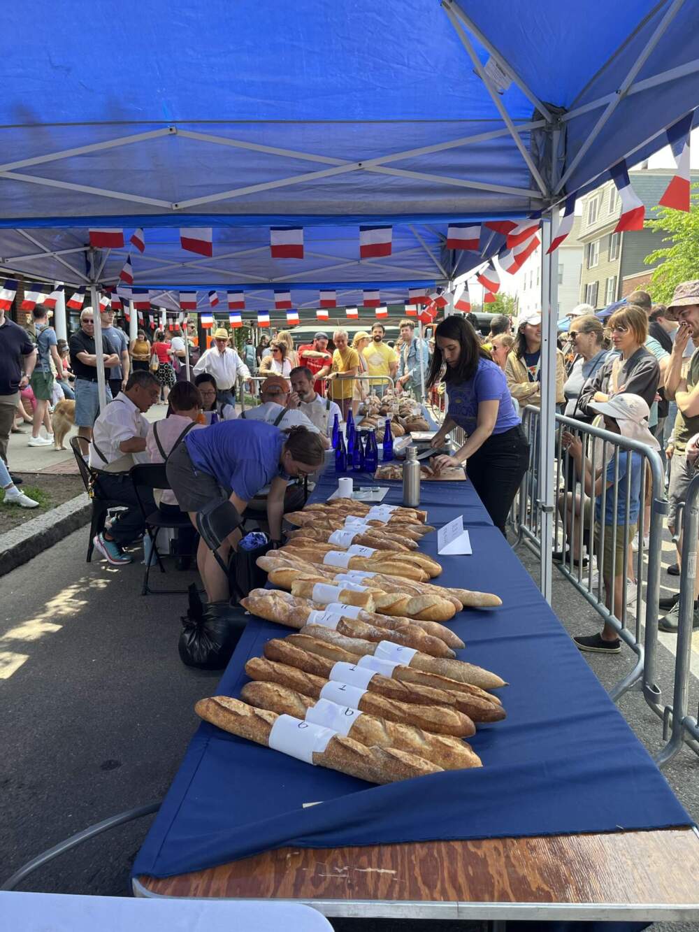 The baguette competition at Le Grand Prix Elmendorf du Pain (courtesy Elmendorf Baking Supplies & Cafe)