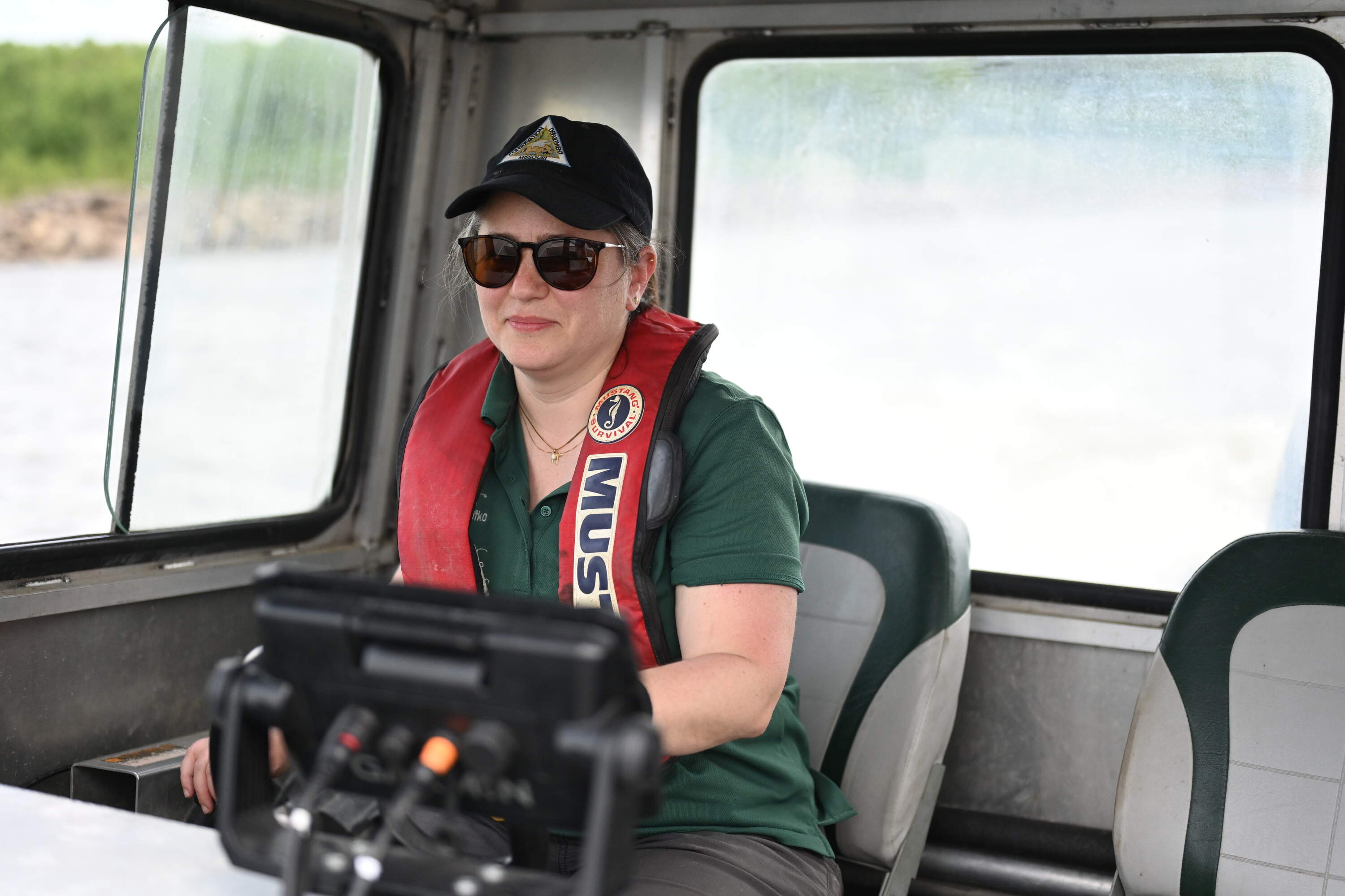 Molly Sobotka with the Missouri Department of Conservation said much of nature is quick to adapt to the changing river. (Chris Bentley/Here &amp; Now)