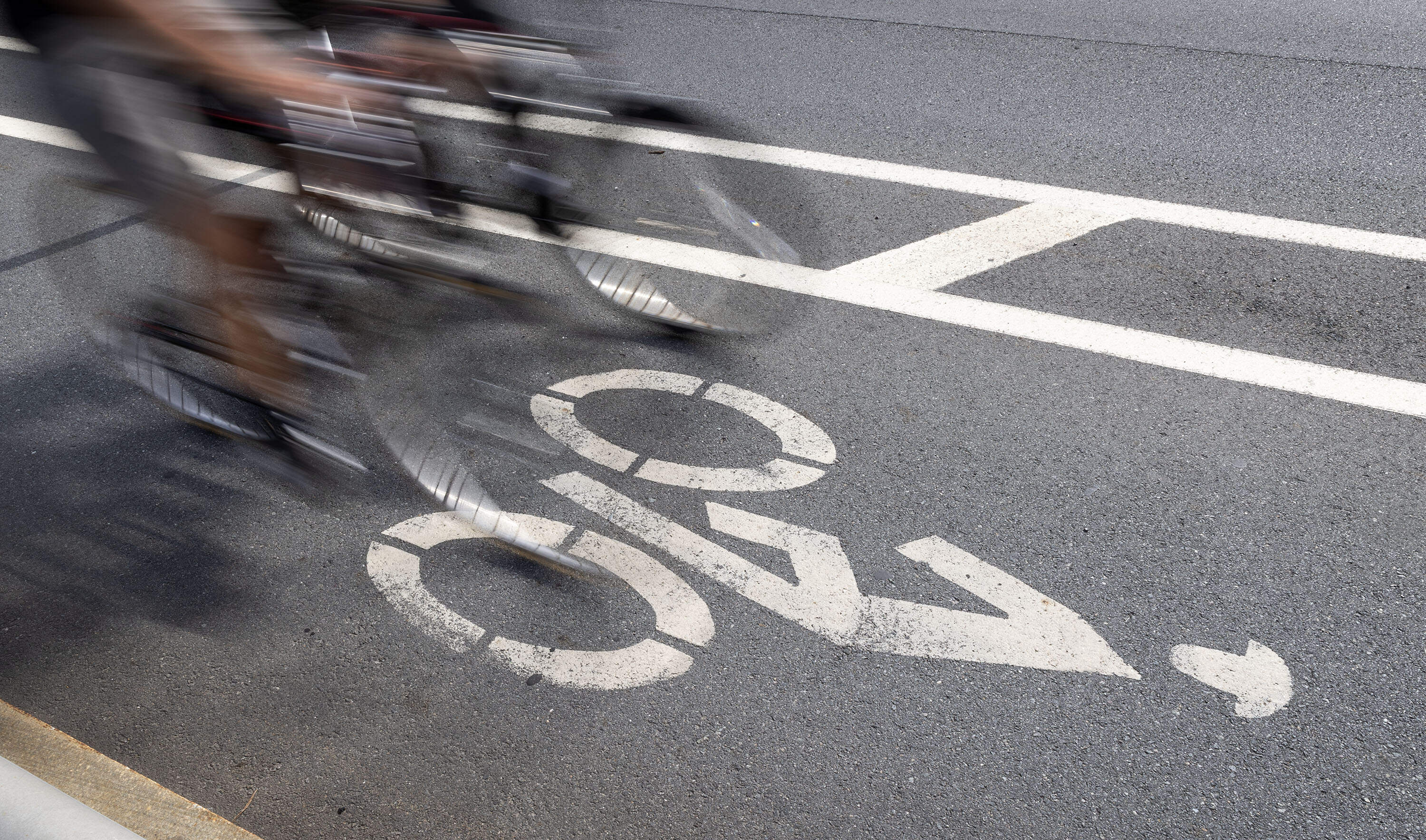 A bike lane on Massachusetts Avenue in Boston. (Robin Lubbock/WBUR)