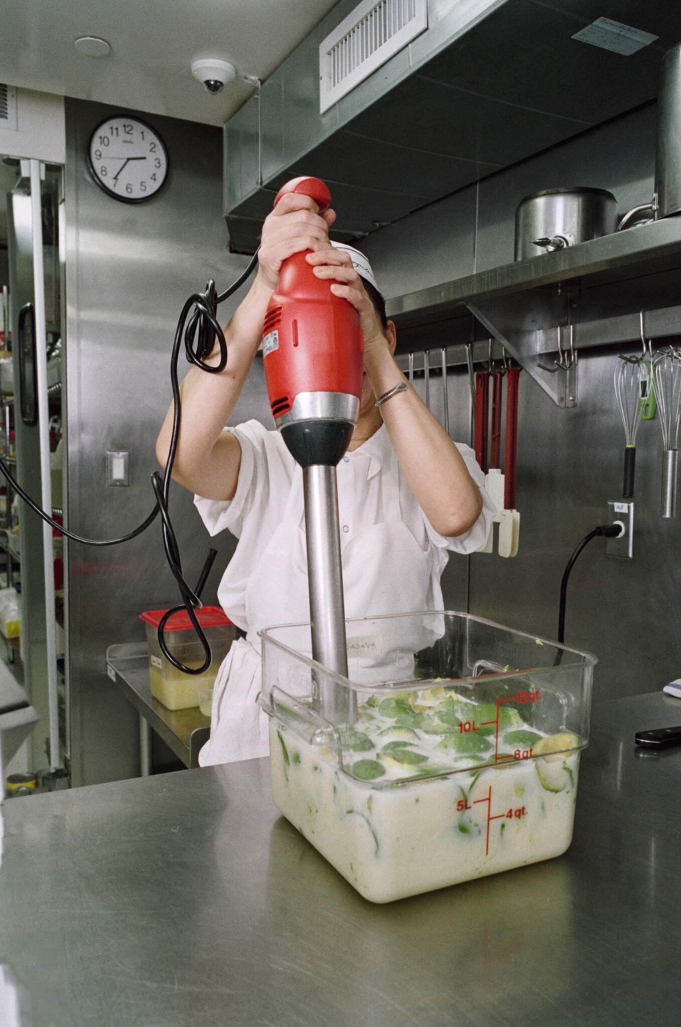 Making avocado ice cream. (Courtesy of Lucia Bell-Epstein)