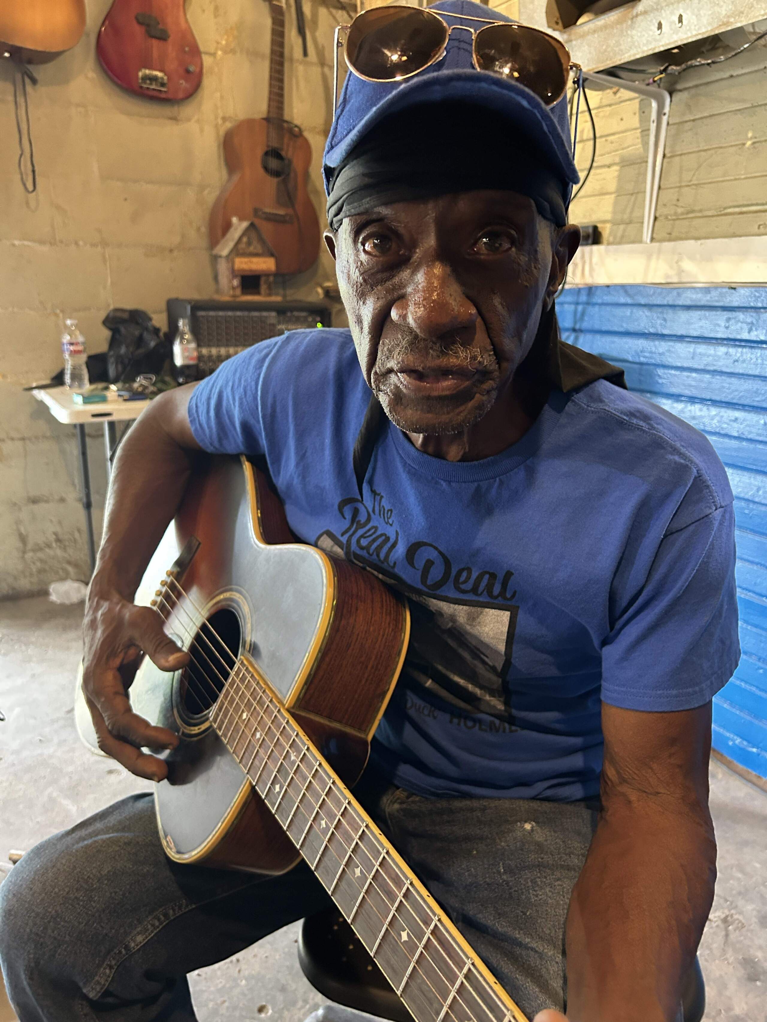 Jimmy Holmes is the owner of The Blue Front Cafe and a musician. (Betto Arcos)
