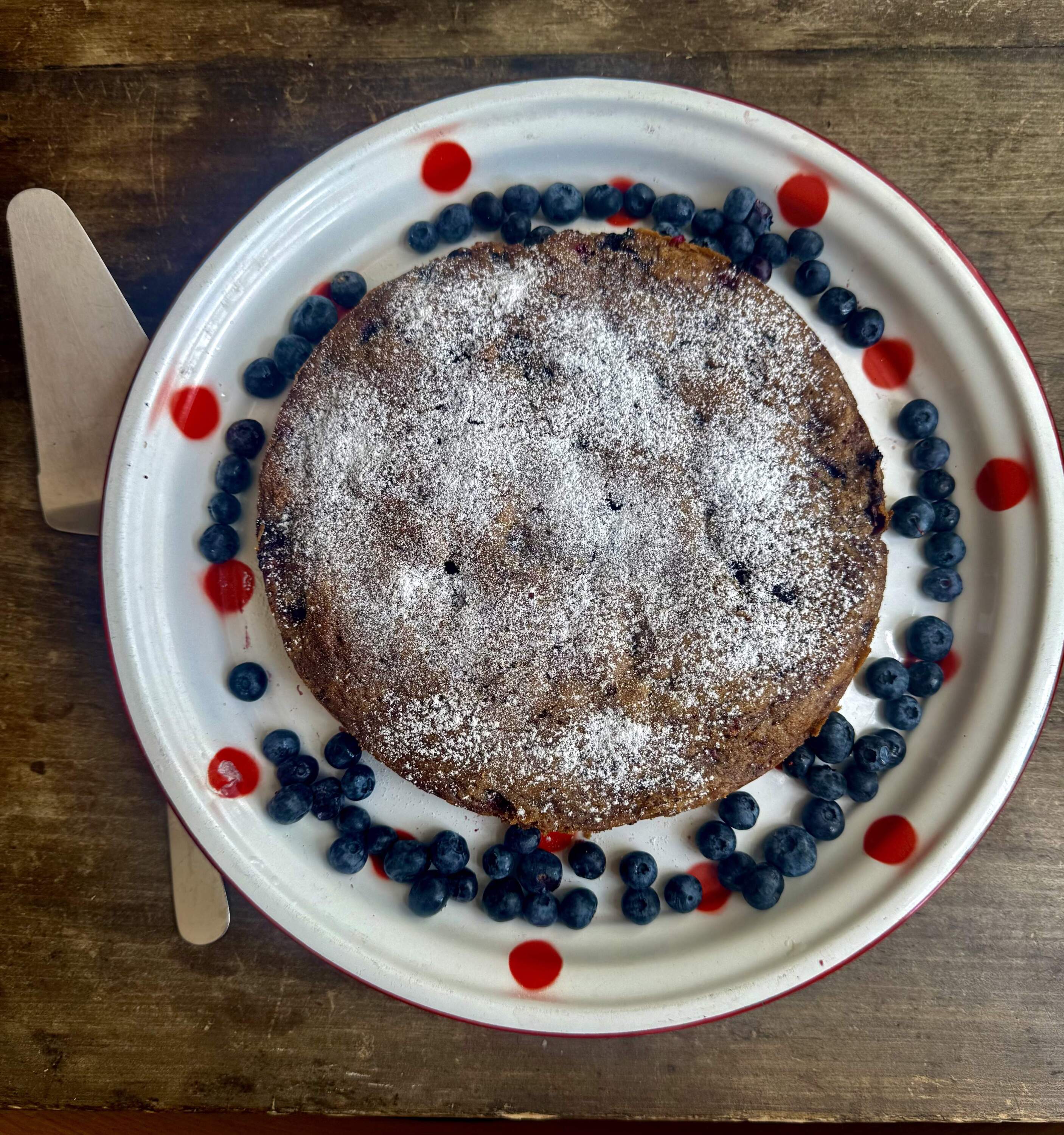 Mixed berry cake. (Kathy Gunst/Here & Now)