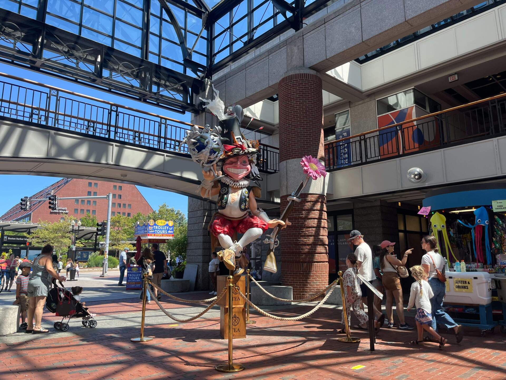 “Material Monument to Thomas Morton (Playing Indian)” by New Red Order. (Amelia Mason/WBUR)