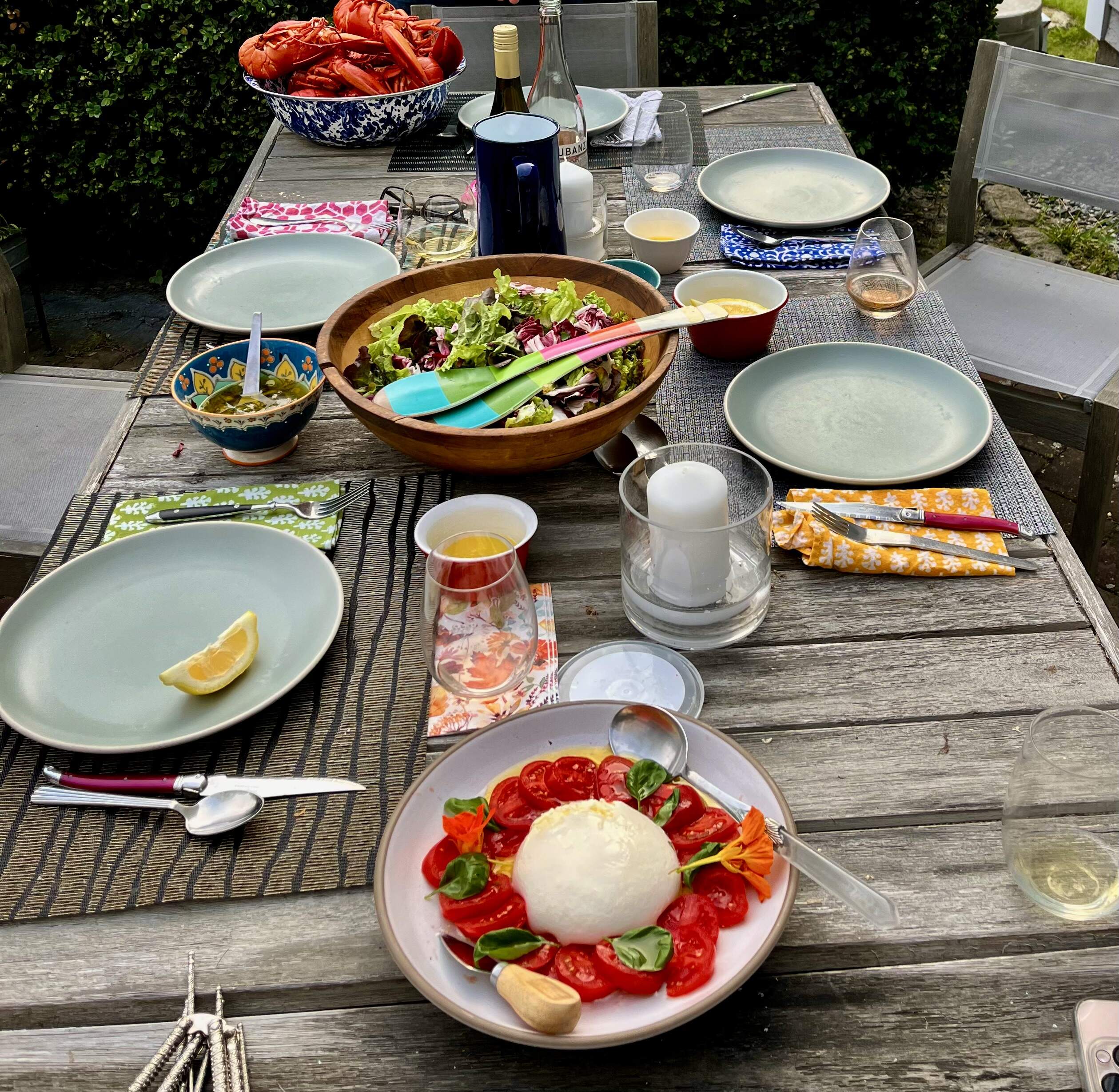 A summer spread. (Kathy Gunst/Here & Now)