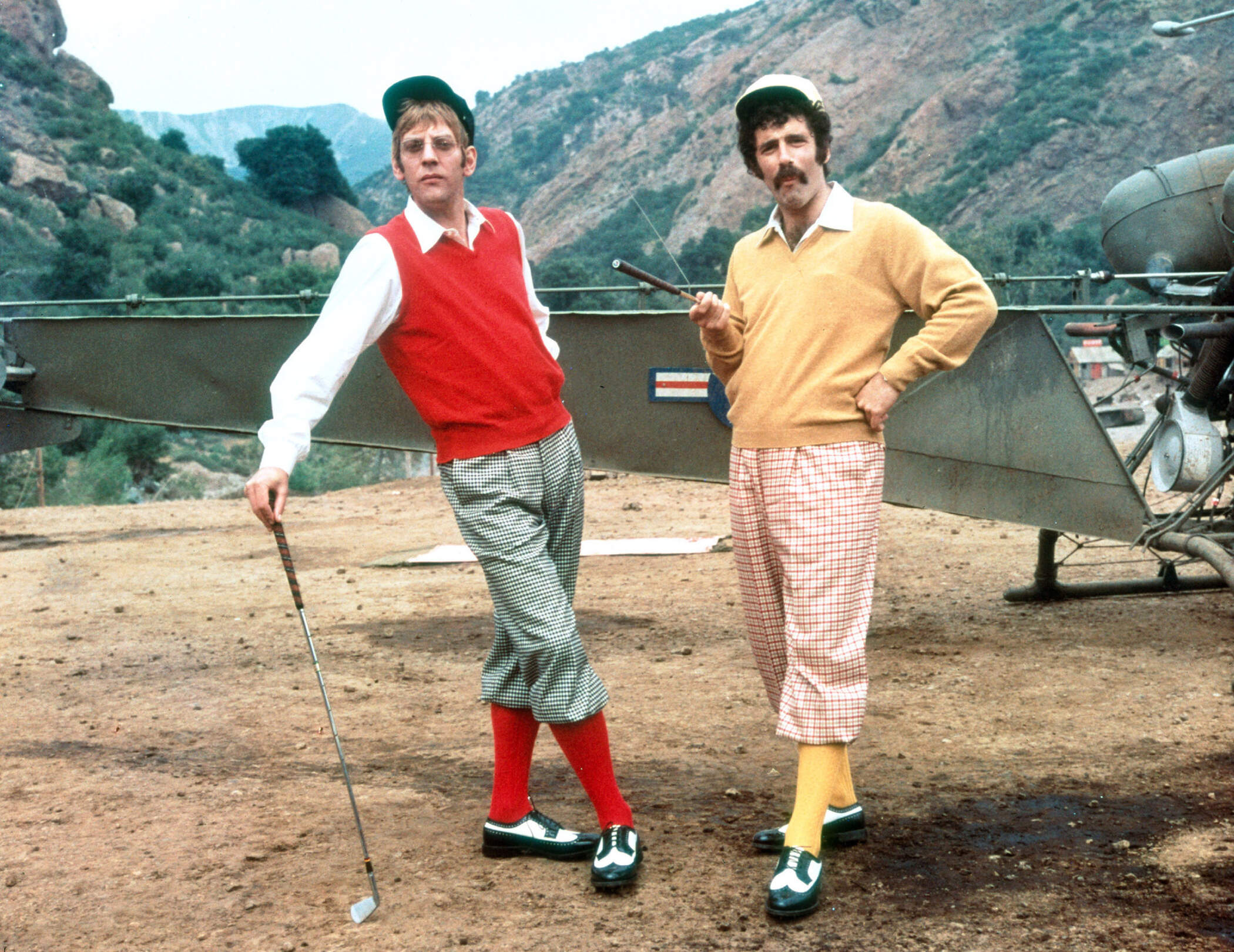 Donald Sutherland and Elliott Gould in director Robert Altman's 1970 film "M*A*S*H." (Courtesy Brattle Theatre)