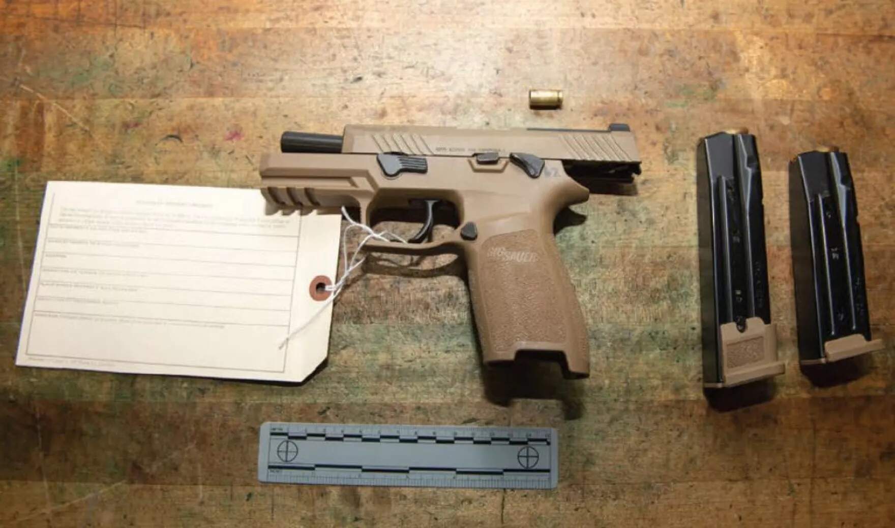 A death on a Wyoming Air Force base involving a Sig Sauer-made pistol has led a unit of the Air Force to suspend use of the weapon pending further review. (U.S. Air Force)