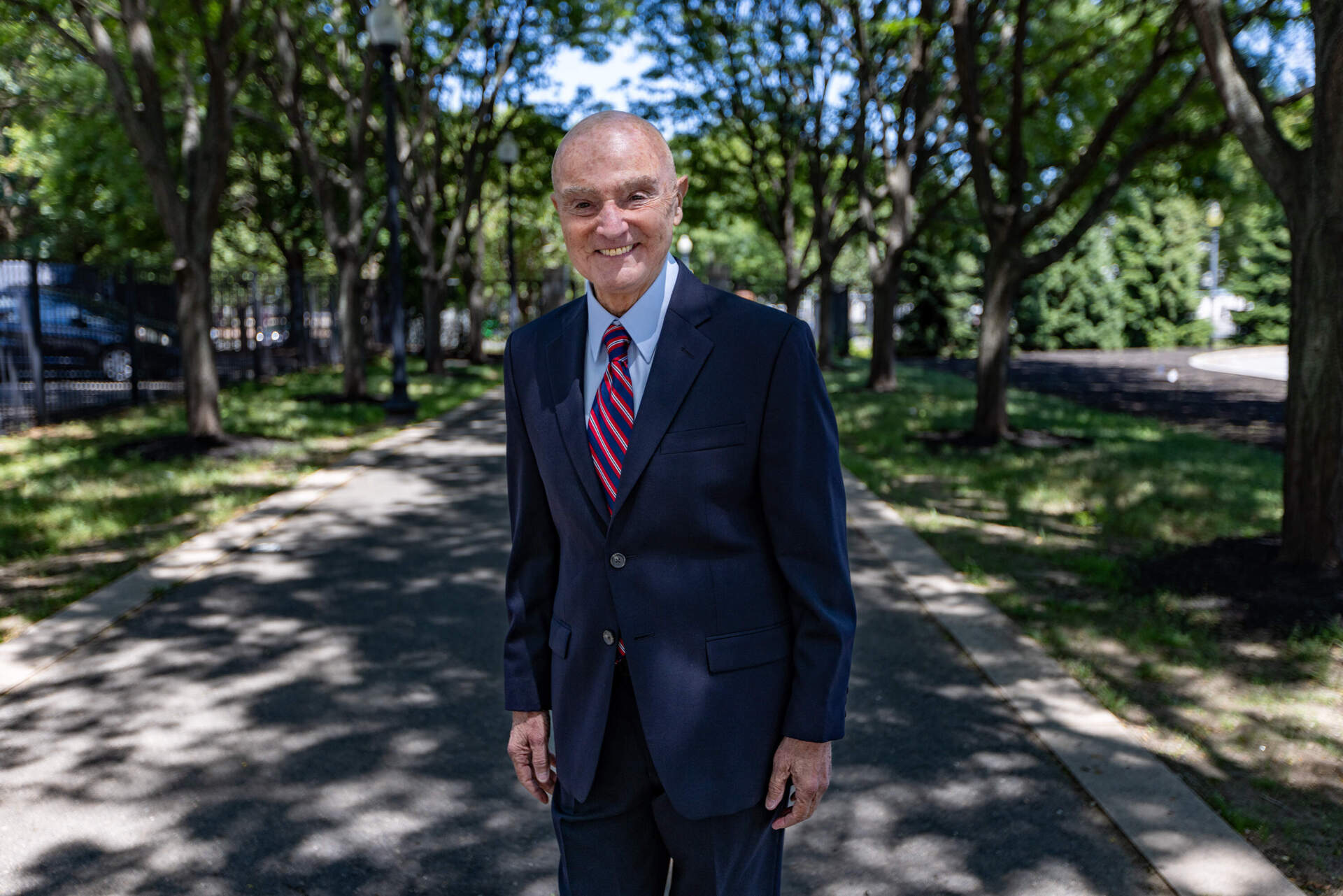 Mayoral candidate Robert Cappucci in East Boston. (Jesse Costa/WBUR)