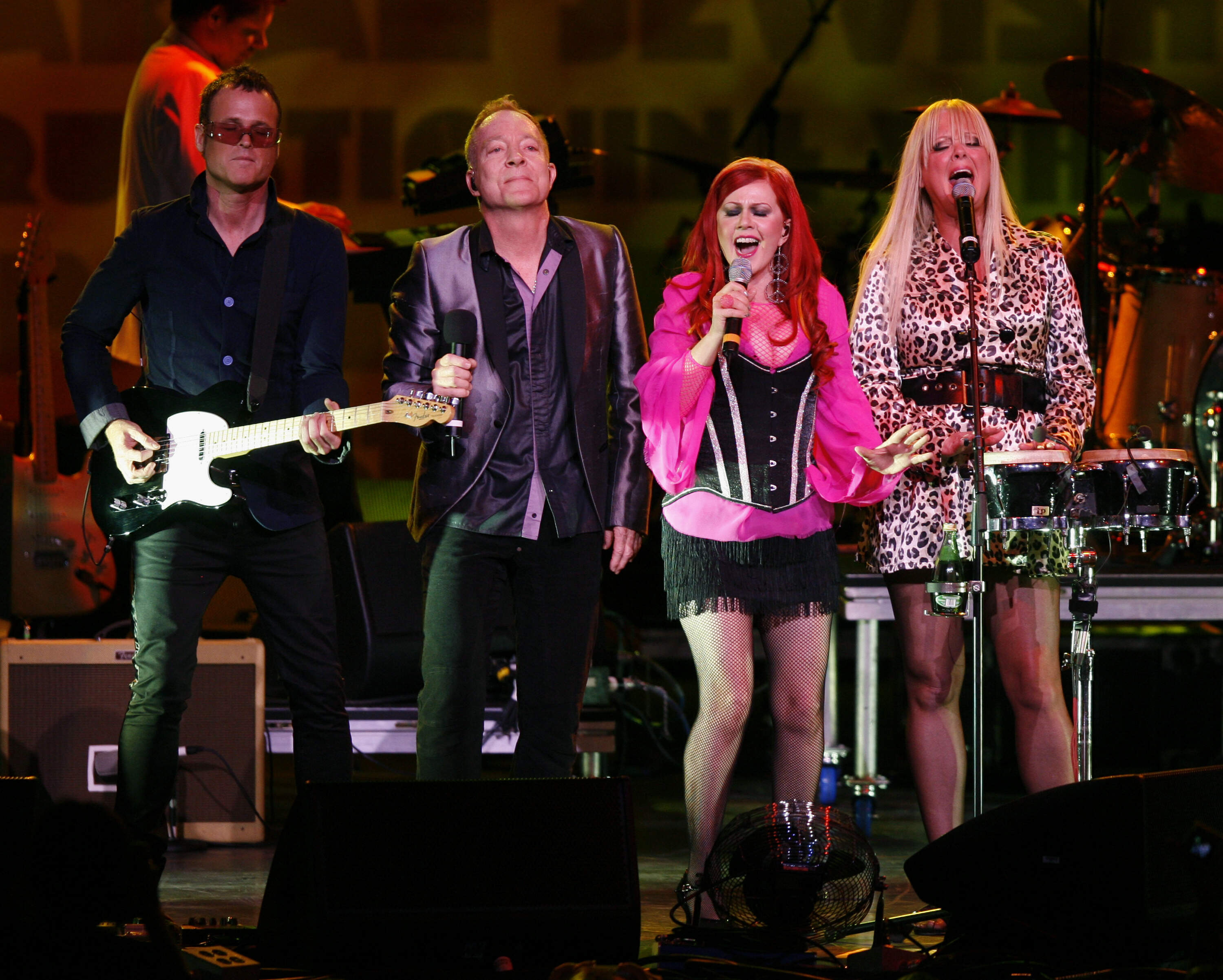 Pierson performing at Radio City Music Hall with the B-52s in 2008. (AP Photo/Jason DeCrow)