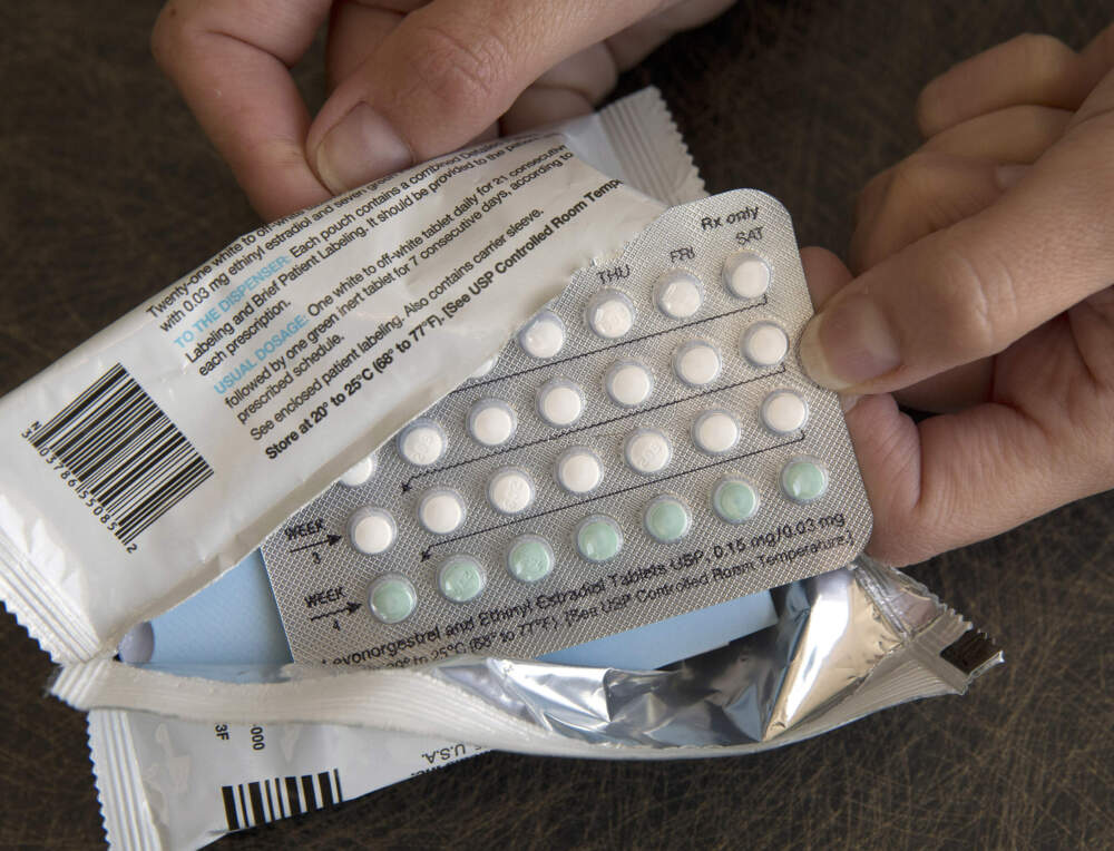 A one-month dosage of hormonal birth control pills is displayed in Sacramento, Calif., Aug. 26, 2016. (Rich Pedroncelli/AP)