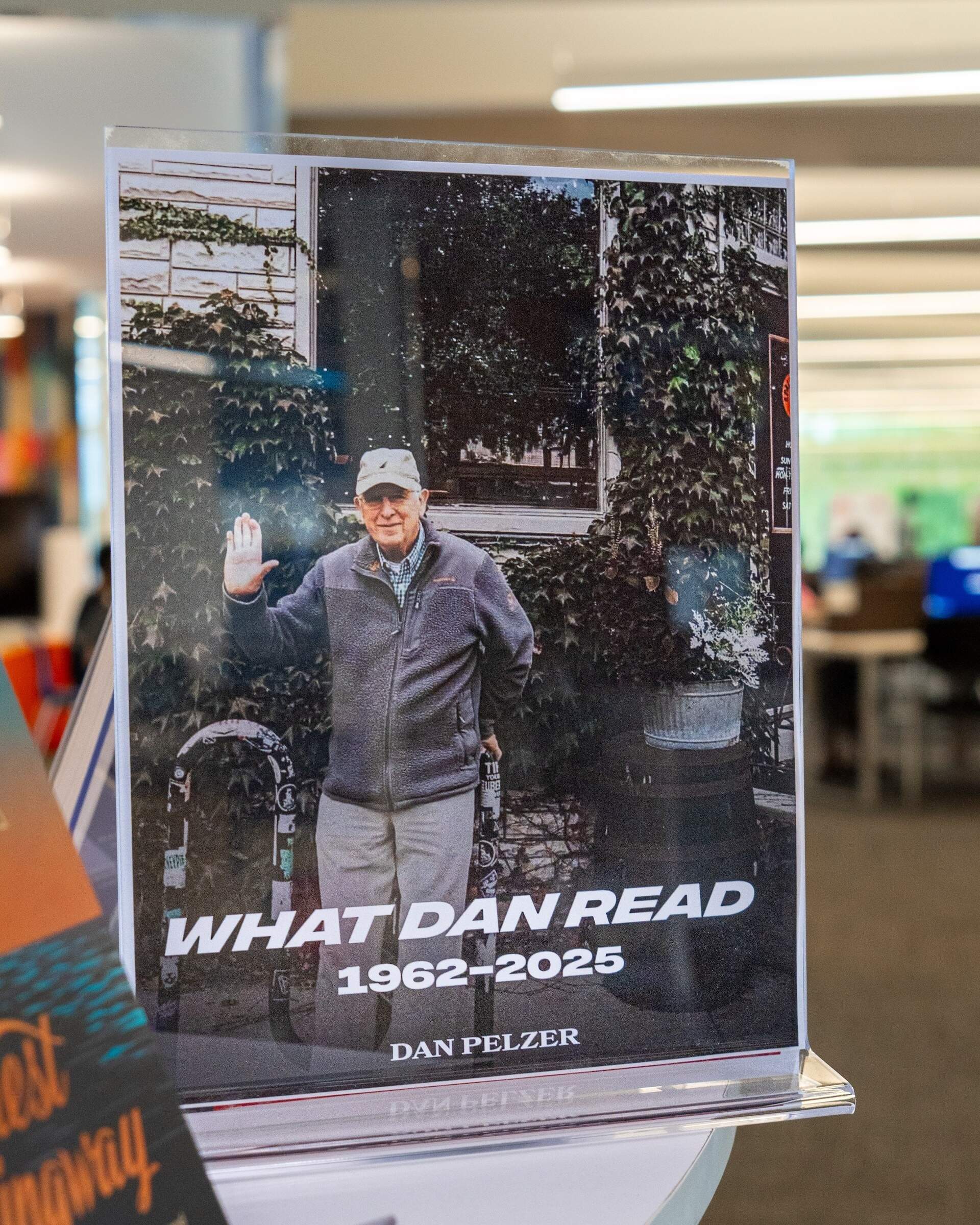 A sign shows Dan Pelzer. (Courtesy of Columbus Metropolitan Library)