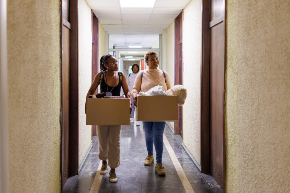 Move-in day in a college dorm. (Getty Images)