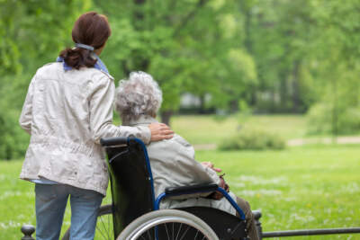 My mother's caregivers give her what I cannot