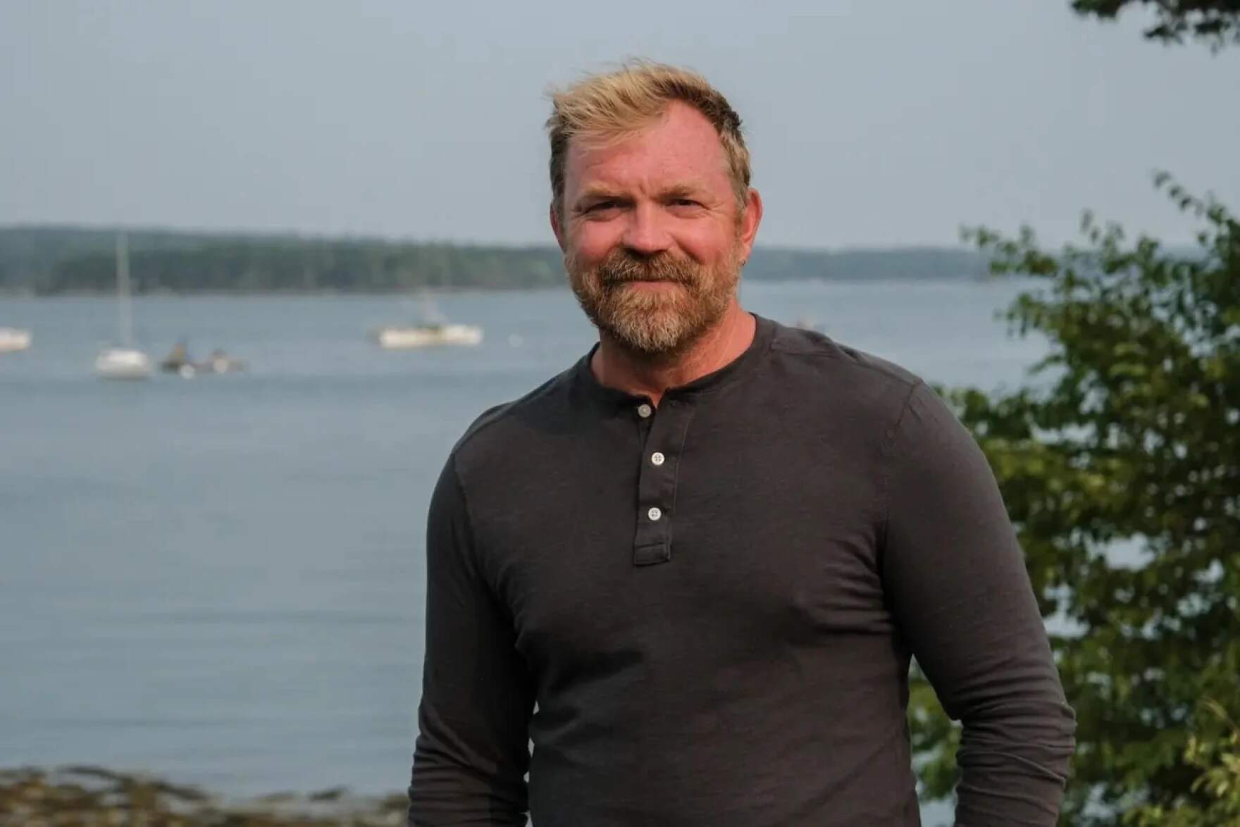 Graham Platner of Sullivan, a veteran and oysterman, announced his bid for the Democratic nomination to challenge Republican U.S. Sen. Susan Collins on Aug. 19, 2025. (Courtesy of Graham for Senate)