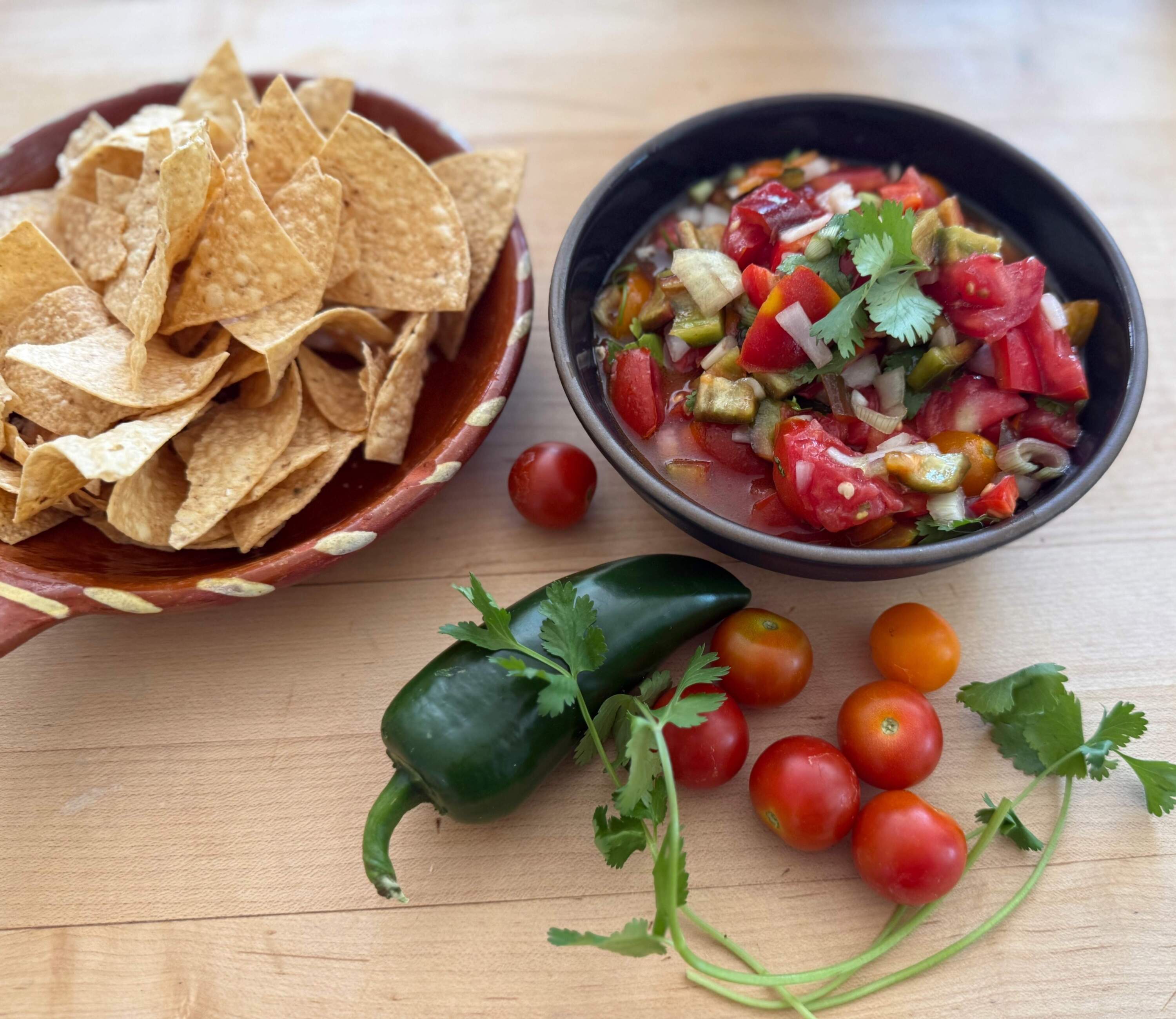 End of summer fresh salsa. (Kathy Gunst/Here & Now)