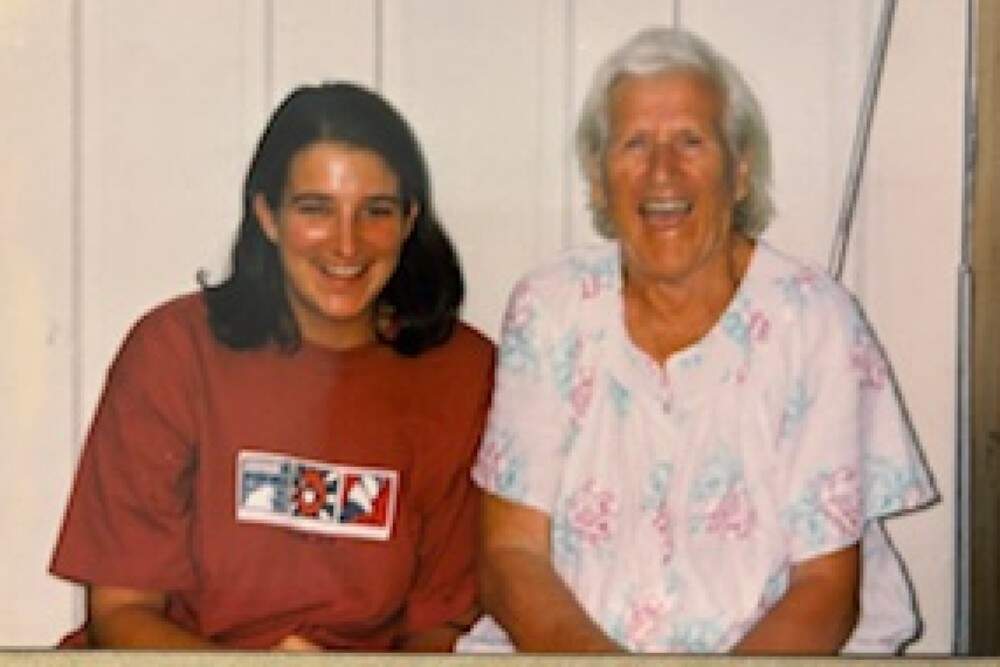 The author and her grandmother in the late 1980s. (Courtesy Jennifer Serafyn)