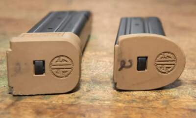 Magazines for a Sig Sauer pistol. (Courtesy of the U.S. Air Force)