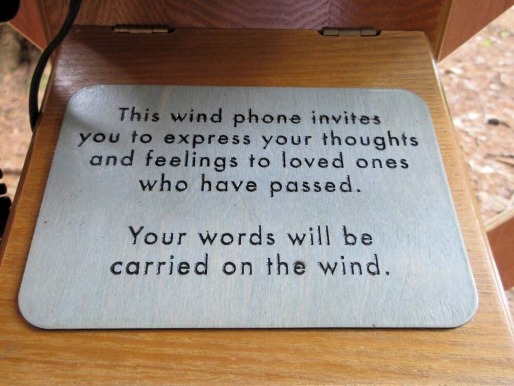 The wind phone is part of a bigger project at the museum to support visitors' mental health. (Lexi Krupp/Vermont Public)