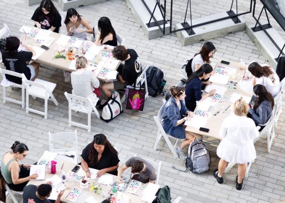 A watercolor workshop at Lyrik Back Bay. (Courtesy Diana Pisciotta/Lyrik Back Bay)