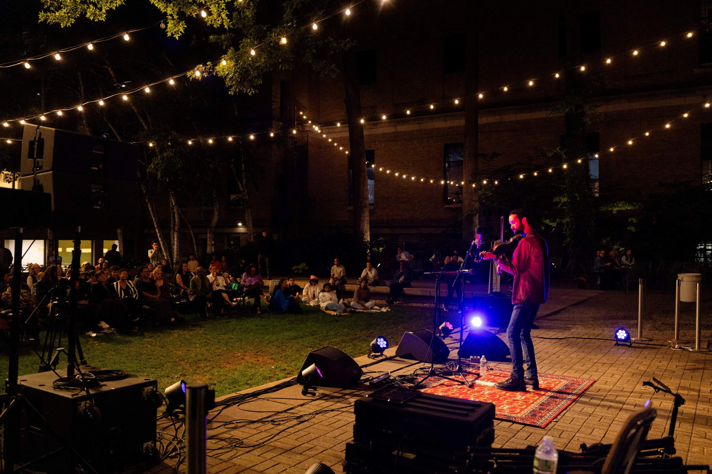 Blount performing at the Museum of Fine Arts, Boston in September. (Olivia Moon for WBUR)