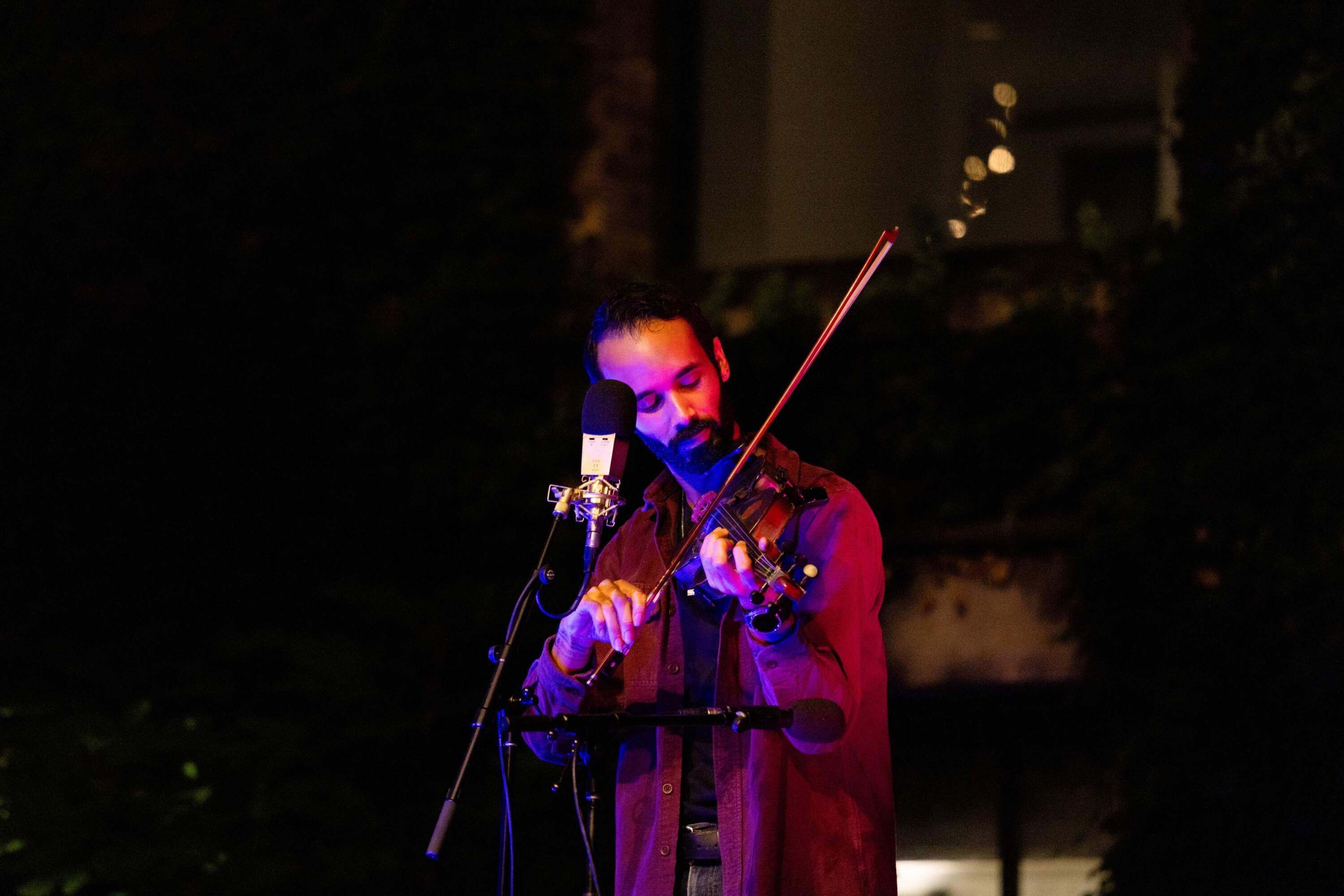 Blount performing at the Museum of Fine Arts, Boston in September. (Olivia Moon for WBUR)