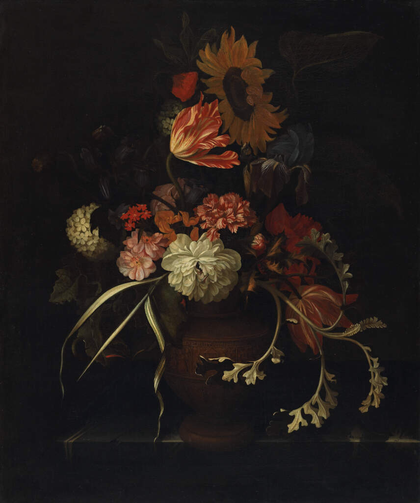Still life of flowers by Geertgen Wyntges. (Courtesy of The Fitzwilliam Museum)