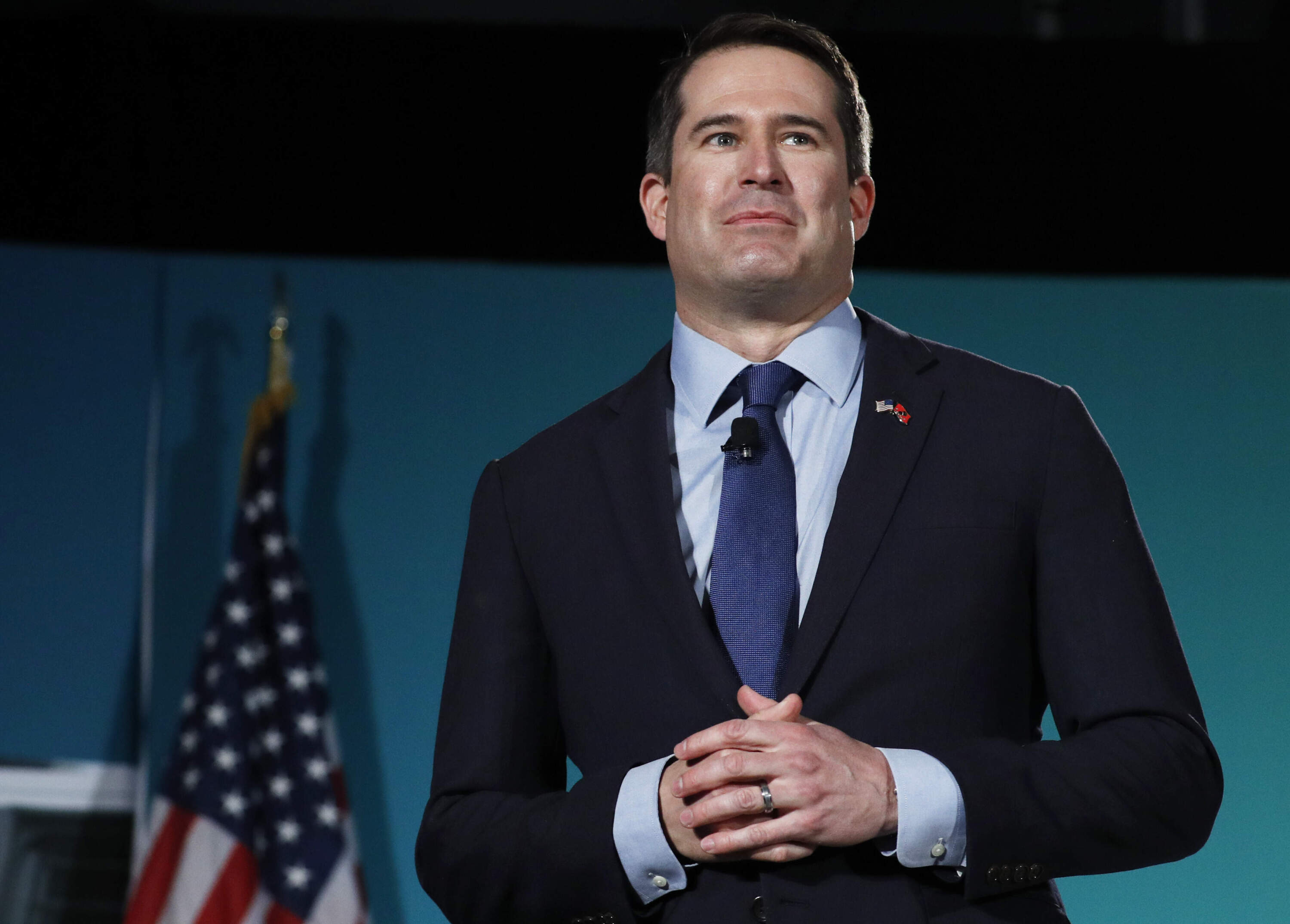 Rep. Seth Moulton, D-Mass., speaks during a forum on labor issues Saturday, Aug. 3, 2019, in Las Vegas. (John Locher/AP)
