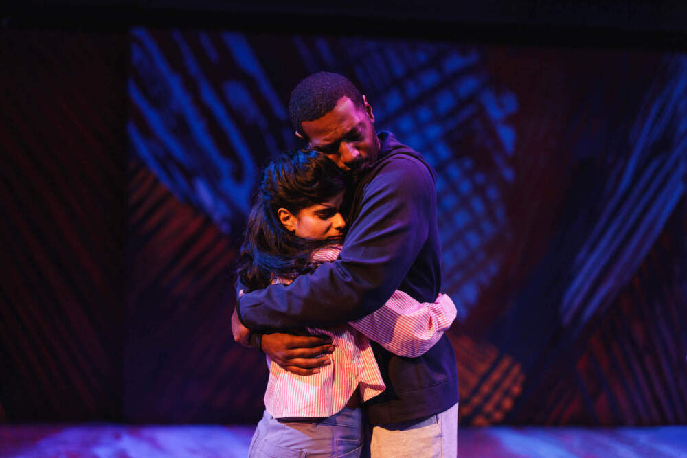 Mahima Saigal and Kadahj Bennett in dress rehearsal for "The Ceremony." (Courtesy Ken Yotsukura Photography)