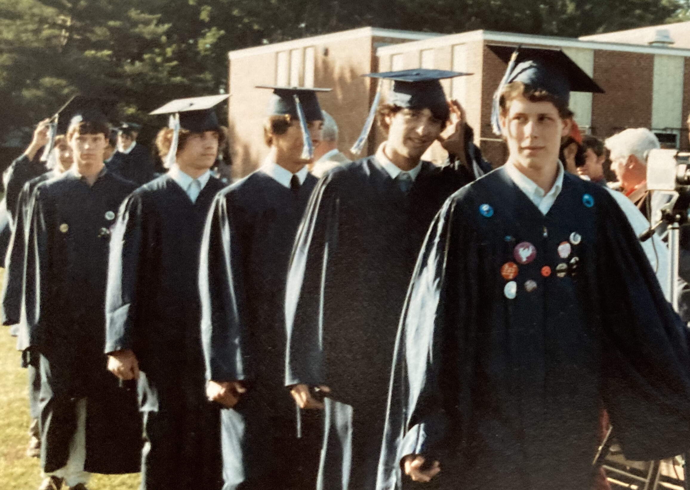 The author, far right, at his high school graduation in 1984. (Courtesy Ethan Gilsdorf)