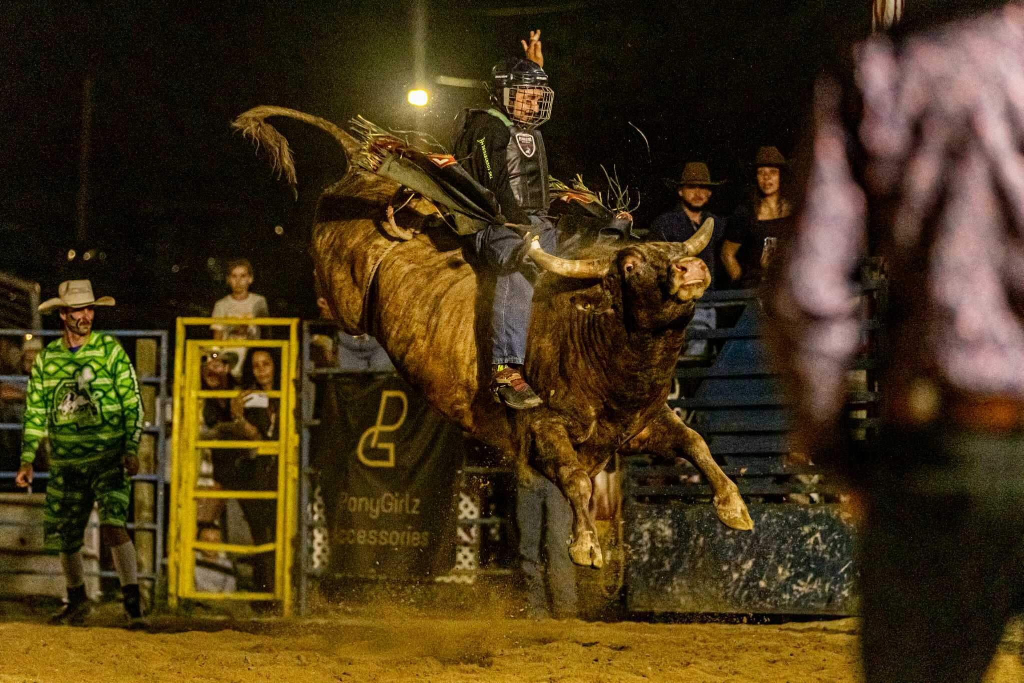 Bull riding at the New England Rodeo. (Jenn Carmichael/Flex It Photography)
