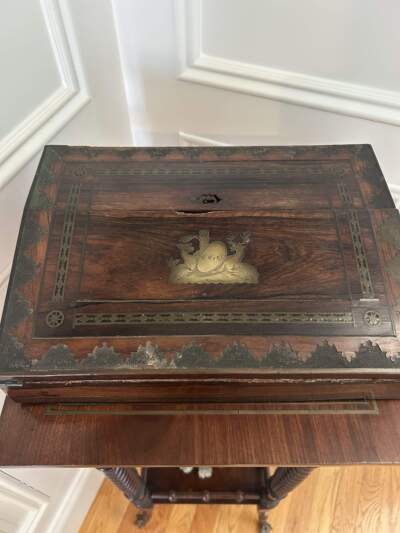 A photo of the desk, once owned by Constance Markievicz (nee Gore-Booth) in the author's home. (Courtesy Doug Brown)