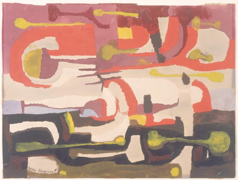 George Morrison, "Untitled," 1950. (Courtesy Minneapolis Institute of Art; Estate of George Morrison/Briand Morrison; ICA)