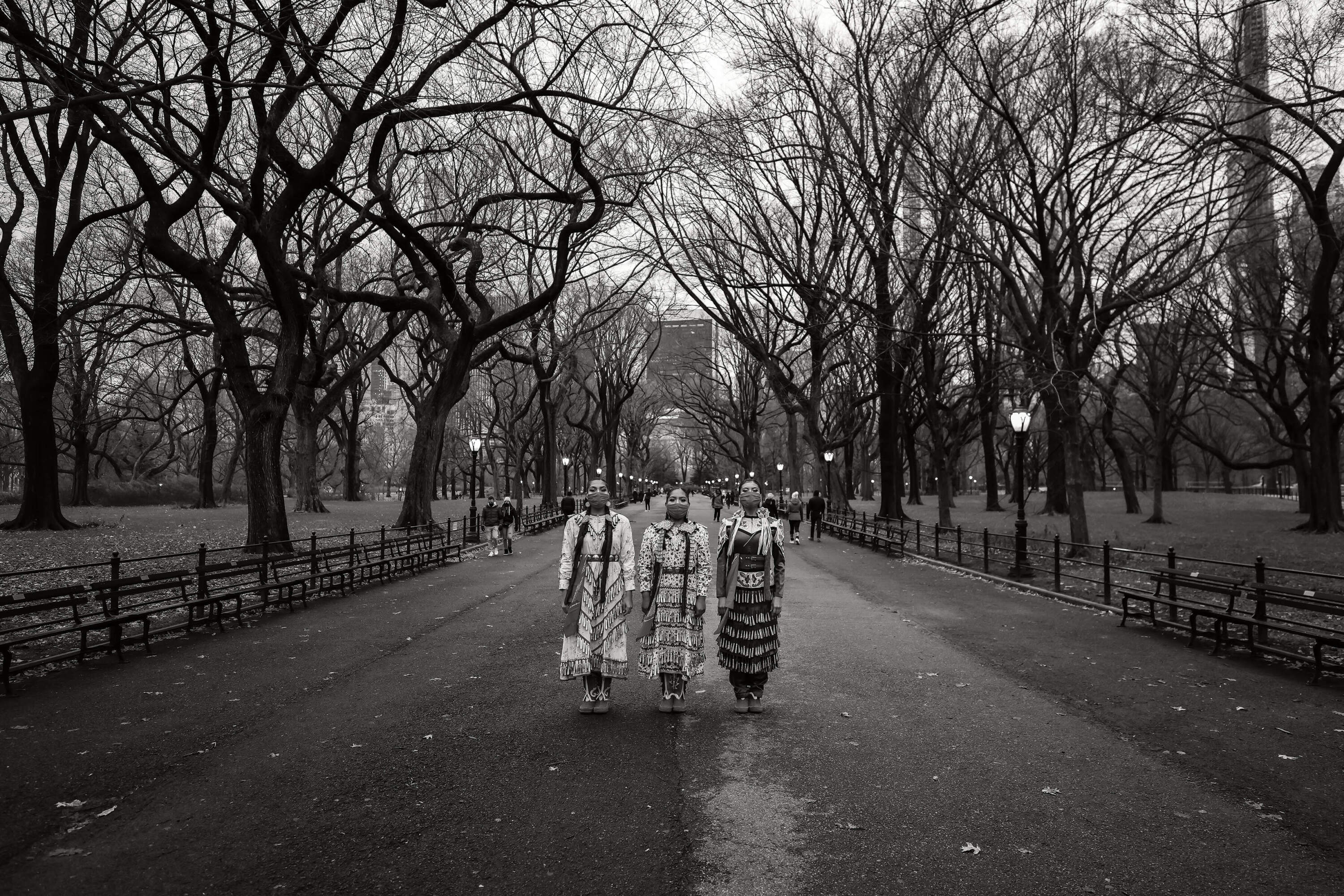 This limited-edition photograph was taken at Central Park in New York City, the native land of the Mohican, Wappinger, and Munsee Lenape people. (Courtesy of Eugene Tapahe)