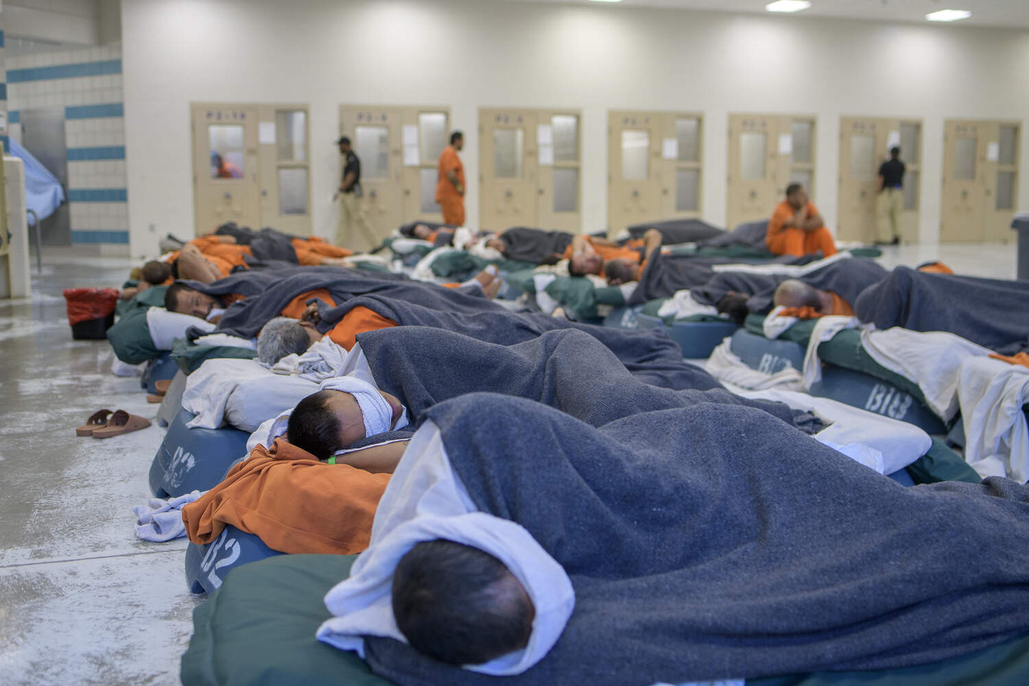 Inmates battling drug addiction go through detox while spending their sentence at the Bernalillo County Metropolitan Detention Center in Albuquerque, New Mexico. (Roberto E. Rosales for Here &amp; Now)